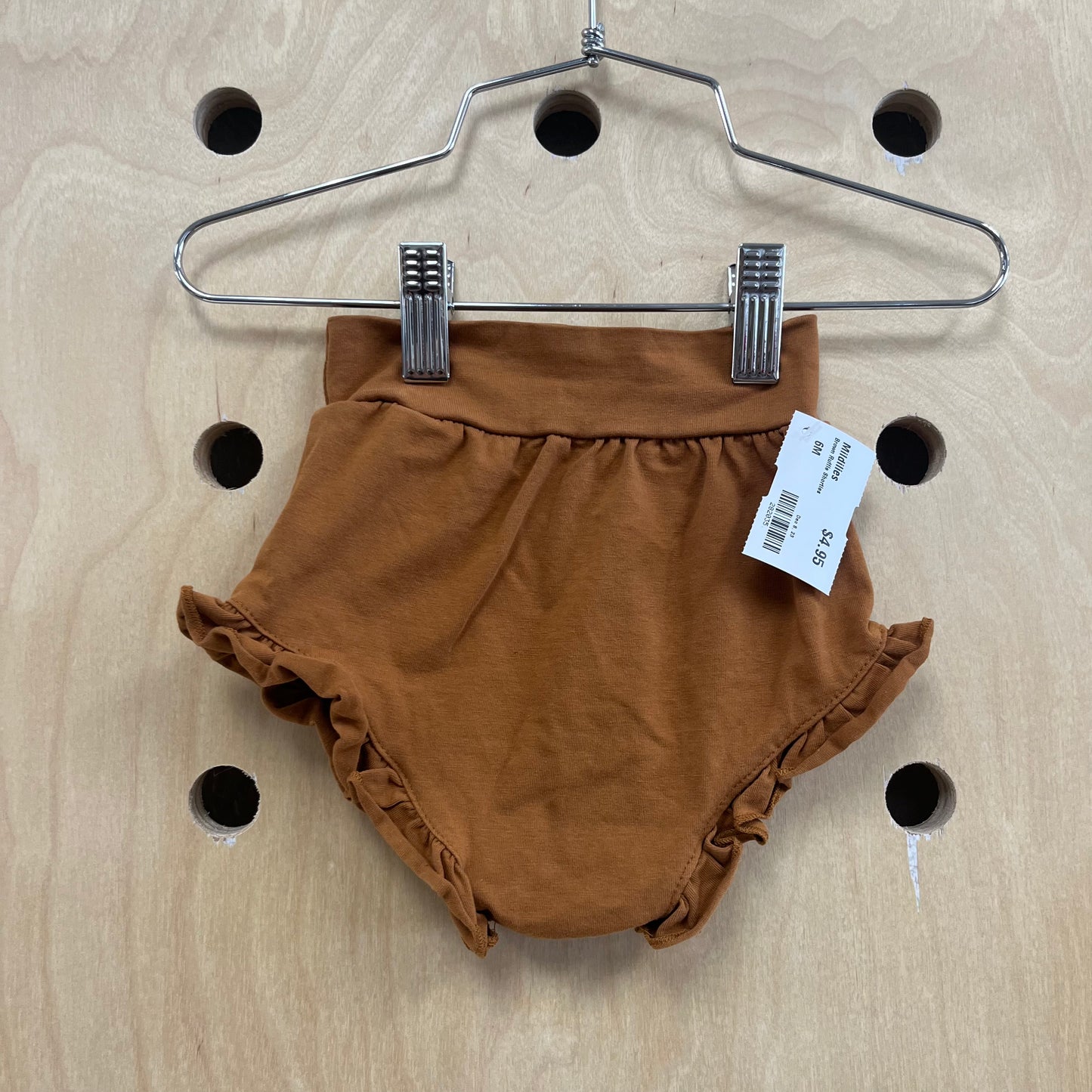 Brown Ruffle Shorties