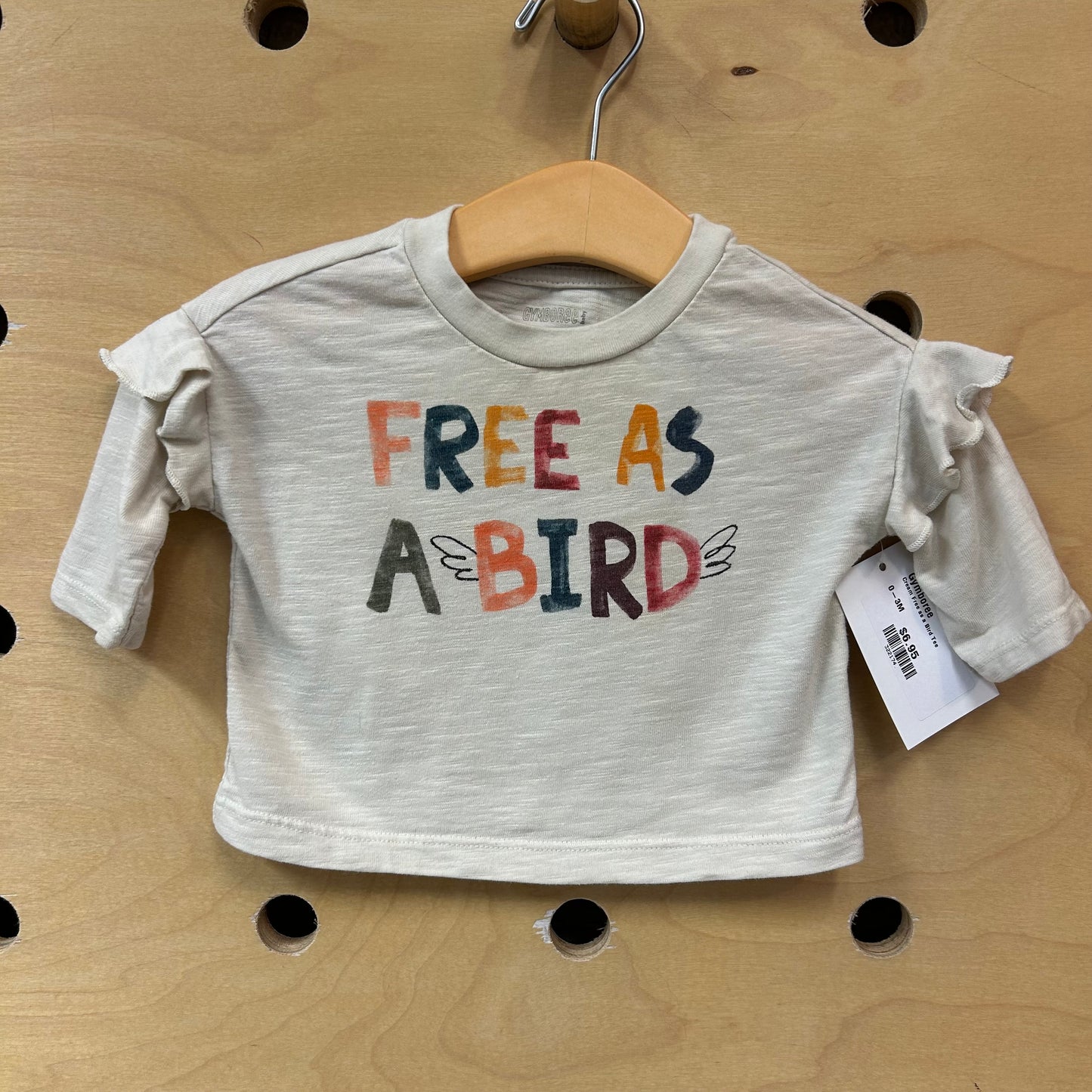 Cream Free as a Bird Tee