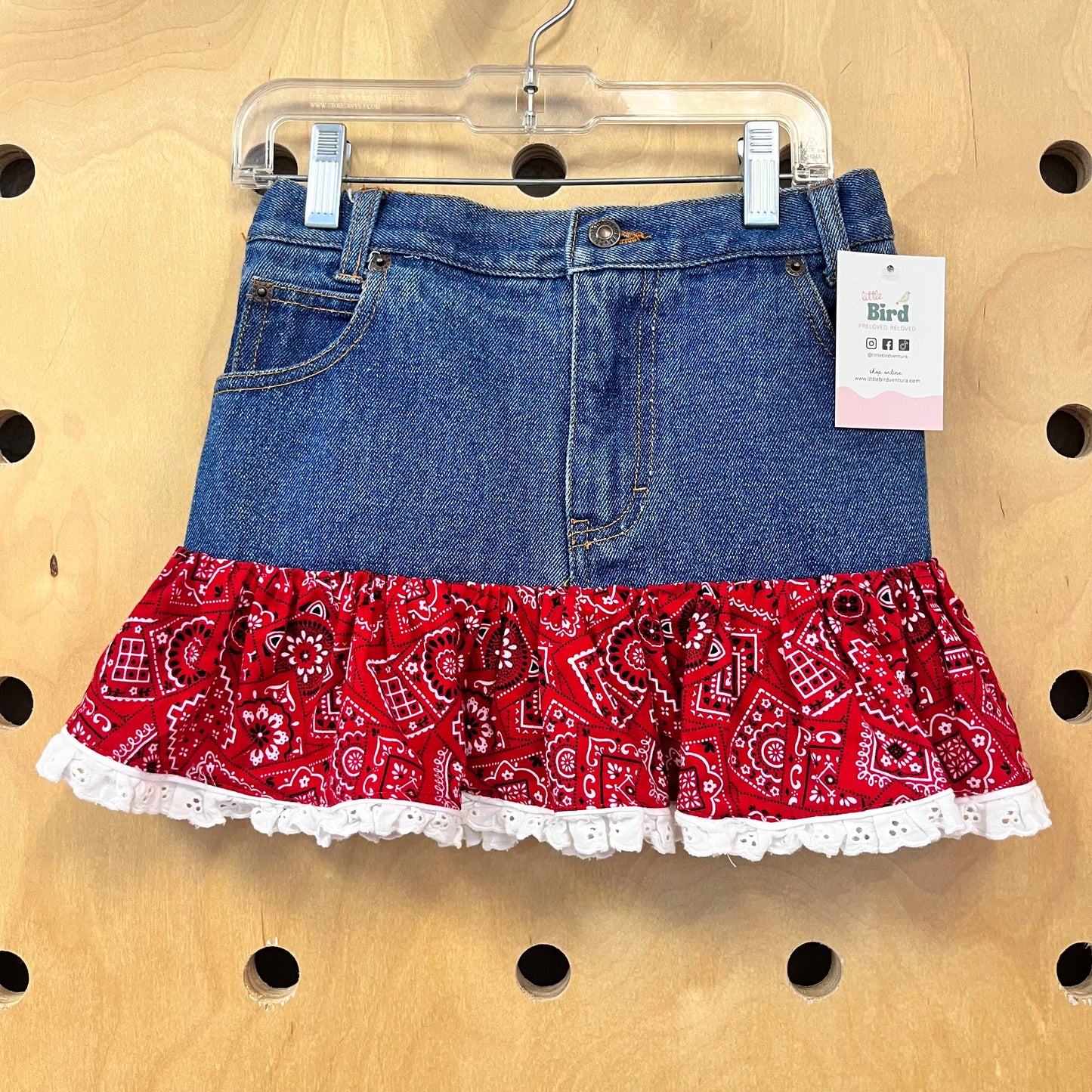 Denim Bandana Skirt