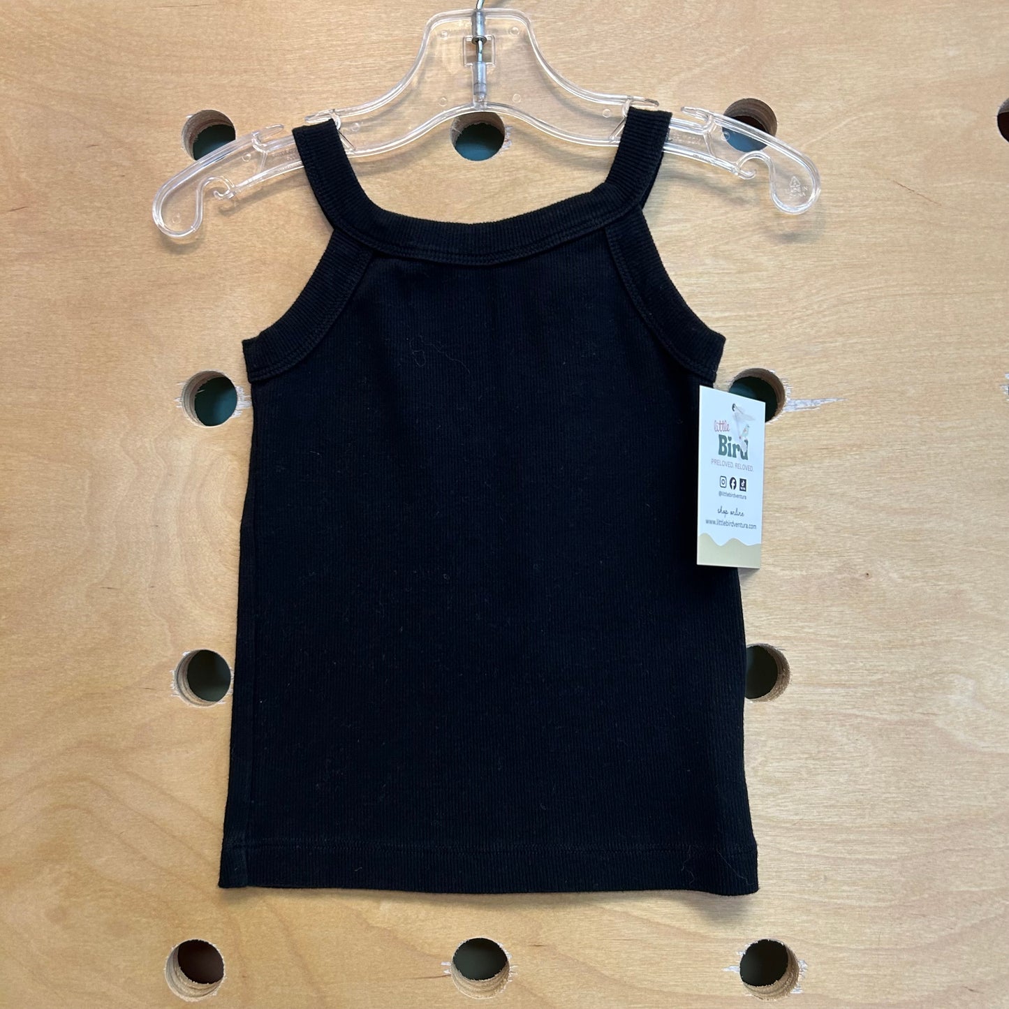 Black Ribbed Tank