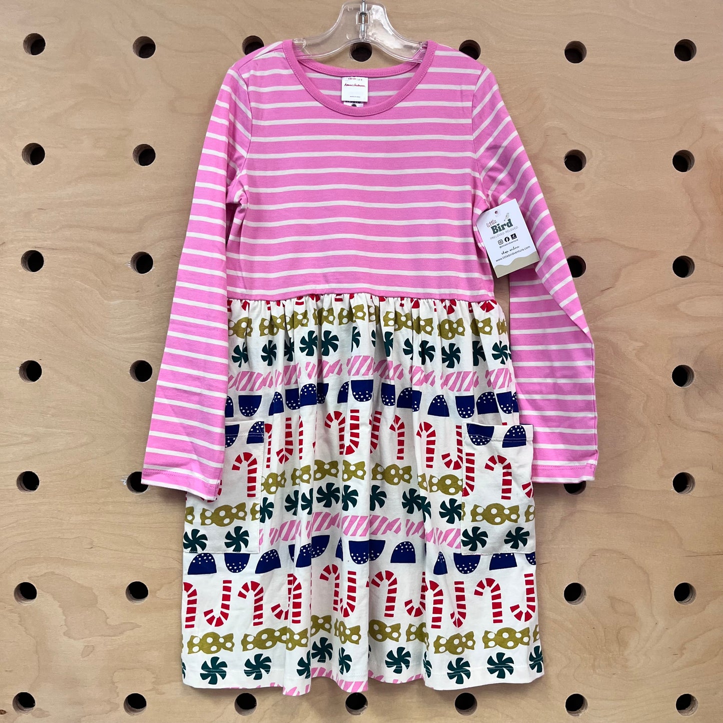 Pink Striped Candy Cane Dress NEW!
