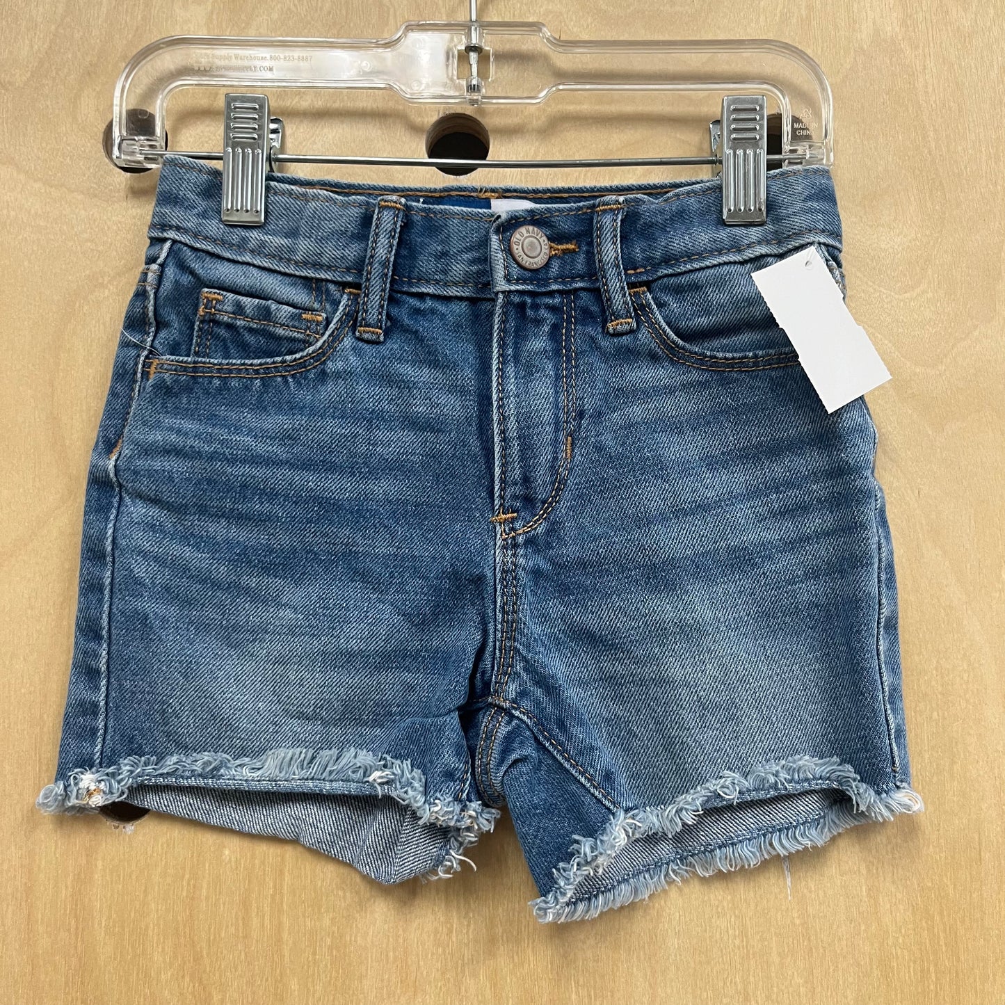 Denim Slouchy Straight Shorts