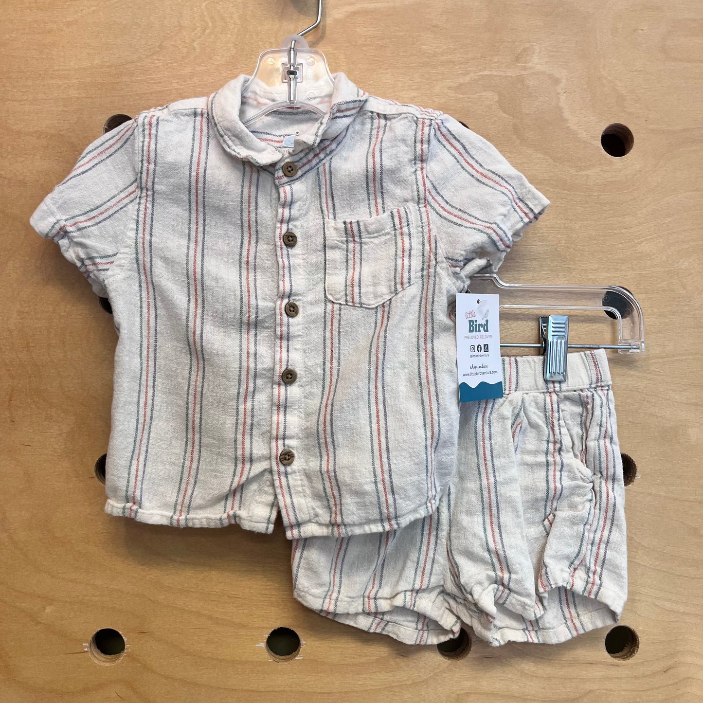 Striped Button Up Outfit