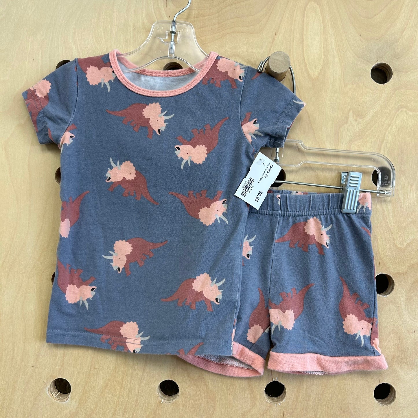 Blue Stegosaurus Pajamas