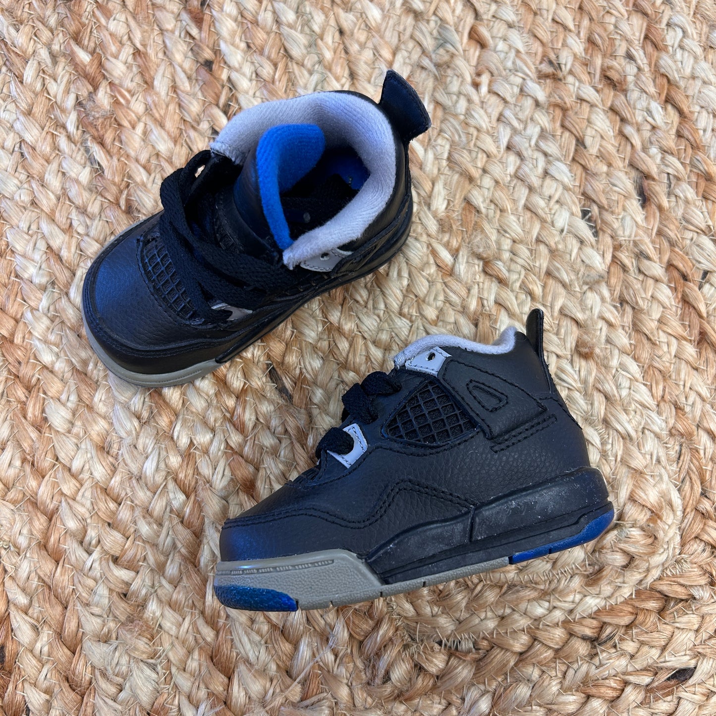 Black & blue Air Jordan 4 Retros