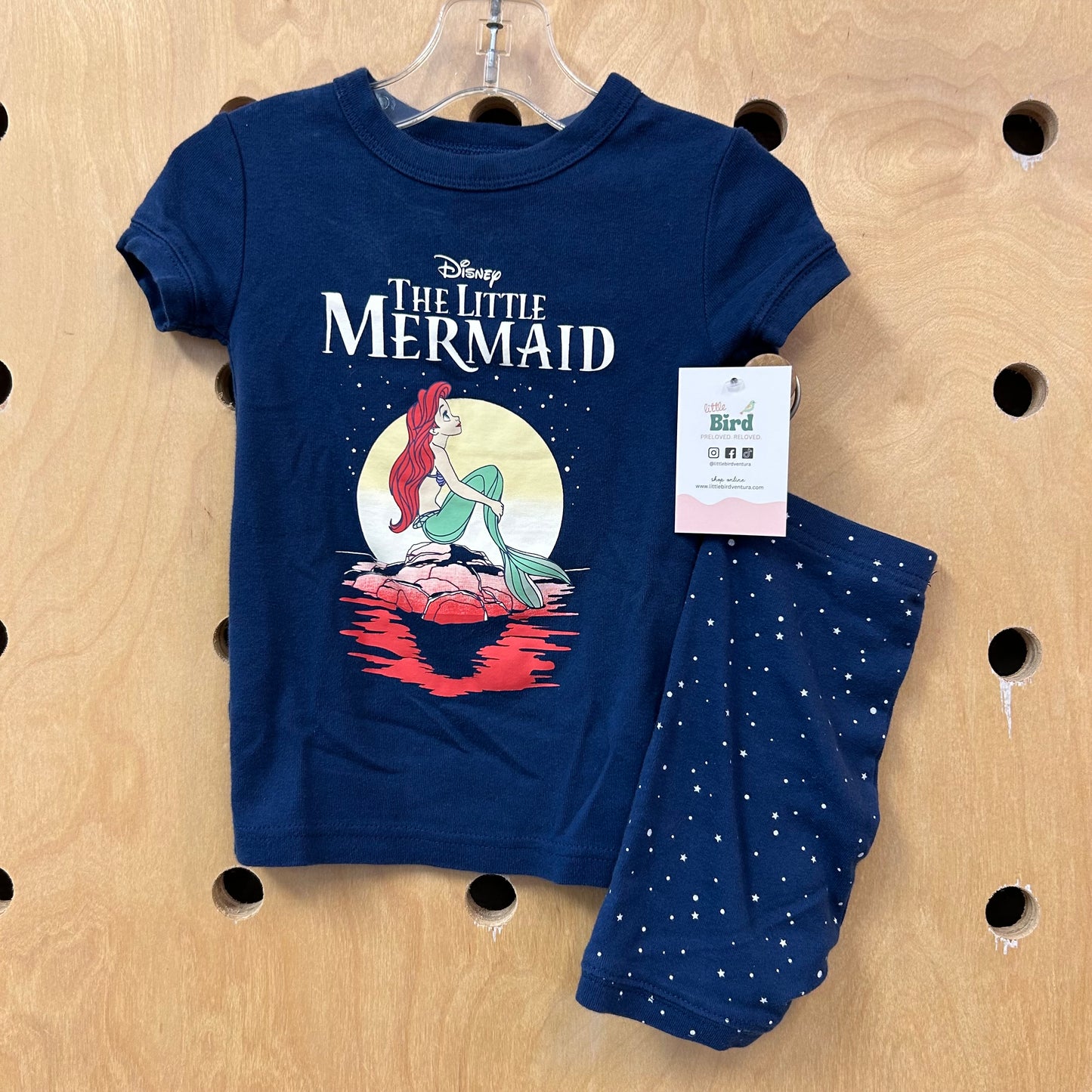 Blue Organic Little Mermaid Pajamas