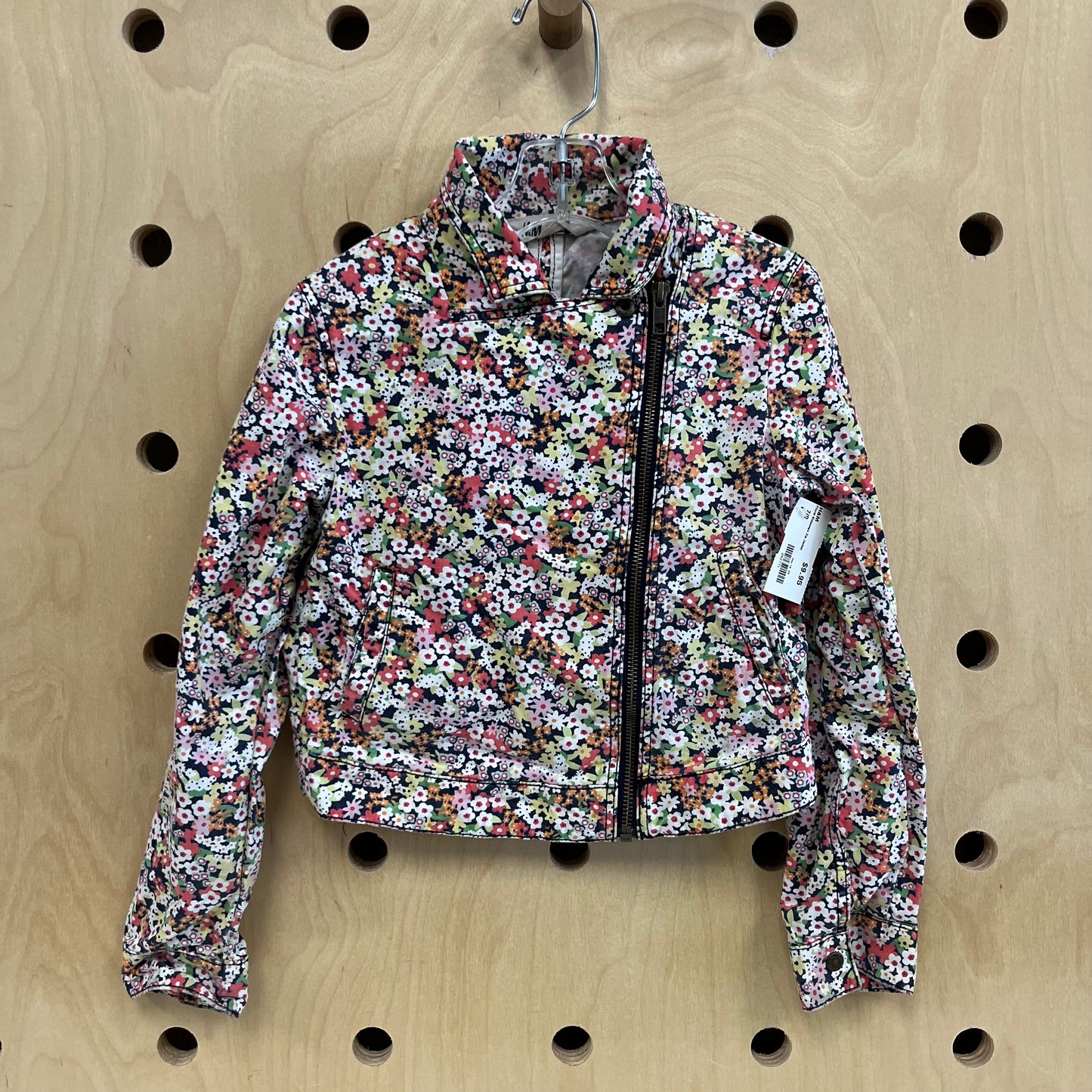 Floral Sideways Zip Jacket