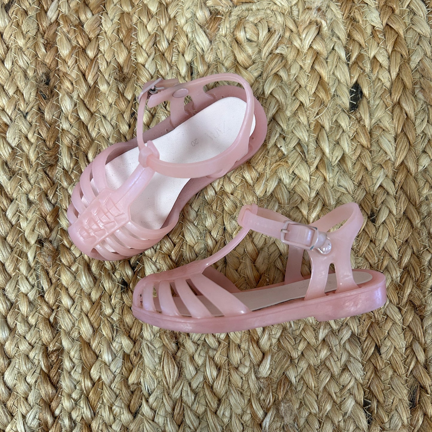 Pink Jelly Fisherman Sandals