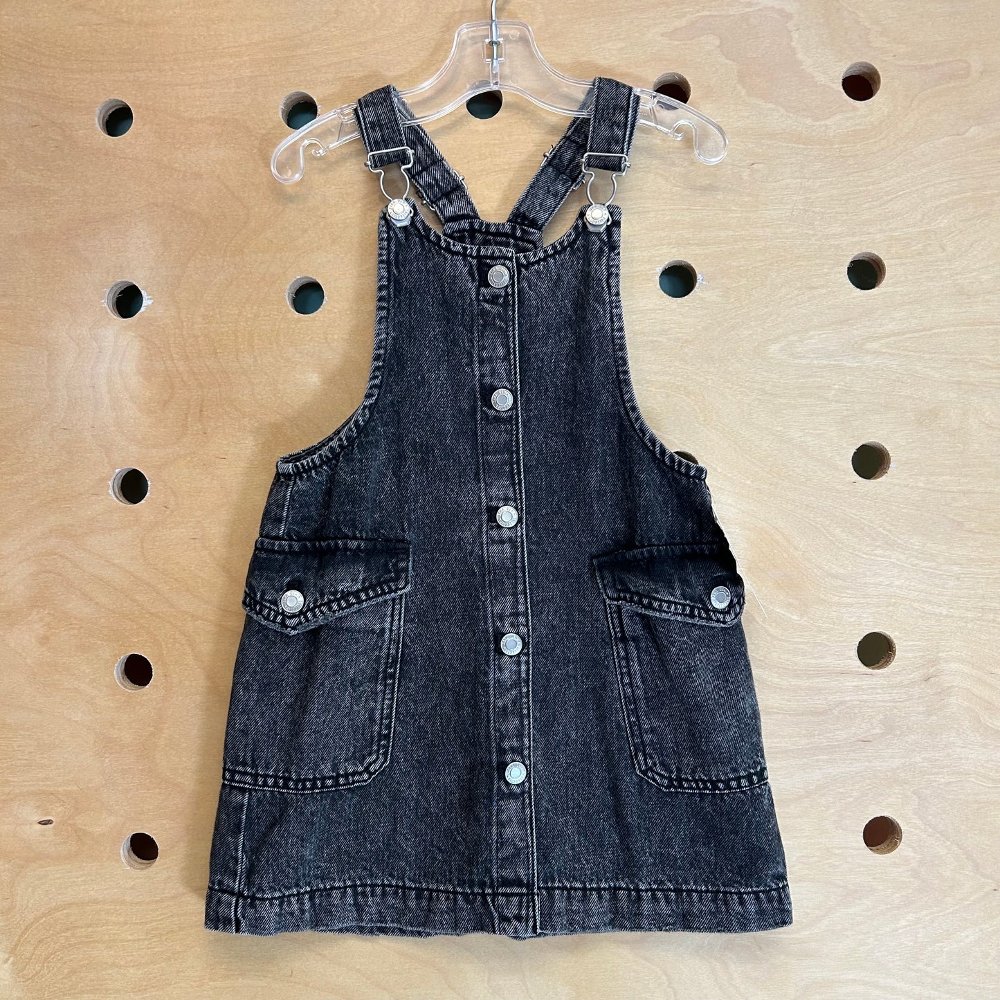 Black Denim Pockets Jumper