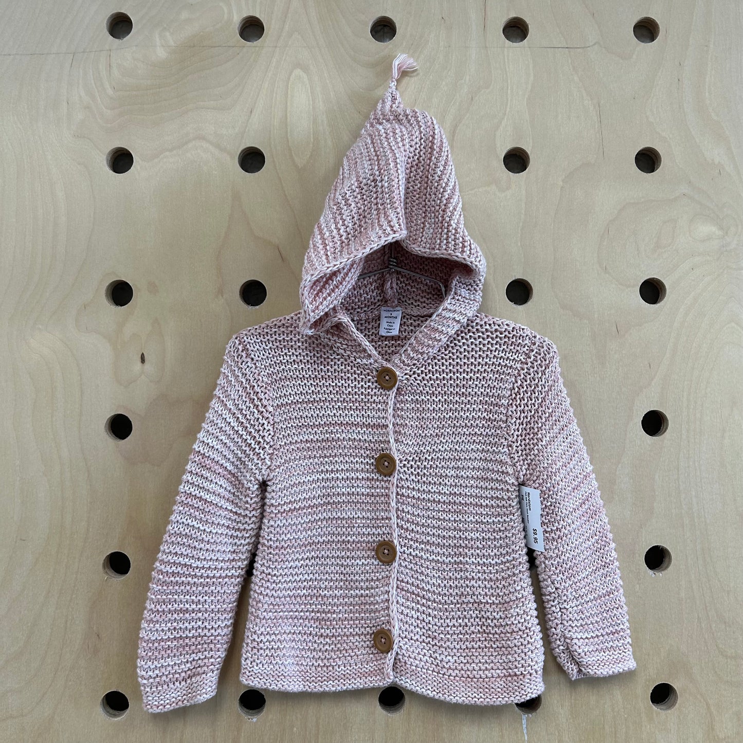 Pink Knit Pixie Hood Sweater
