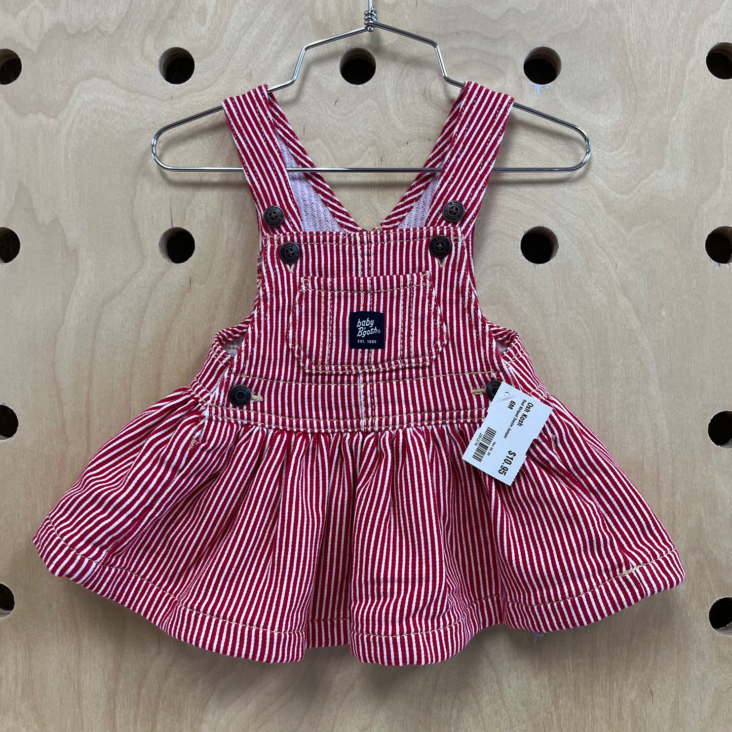 Red Striped Denim Jumper