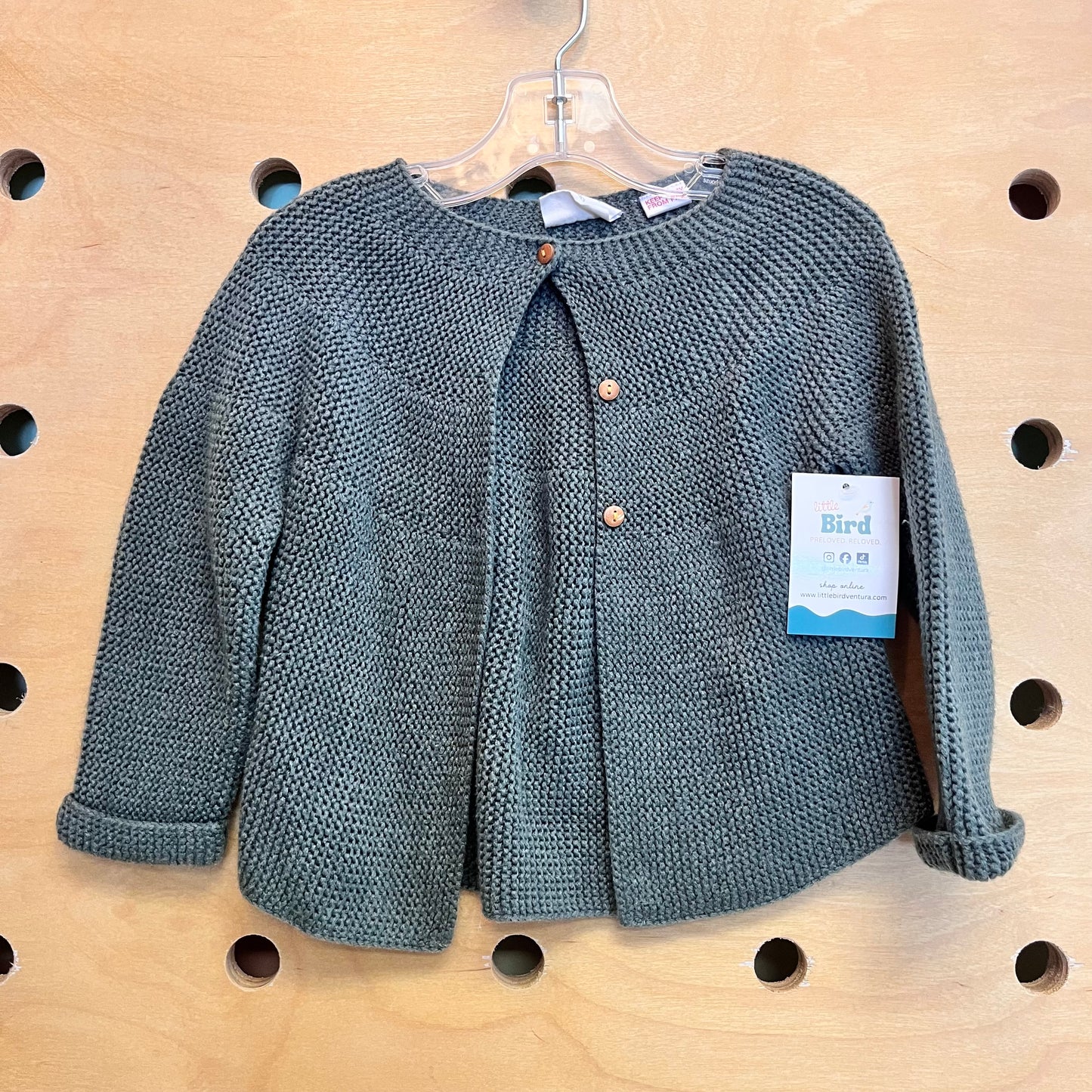 Teal 3 Button Cardigan