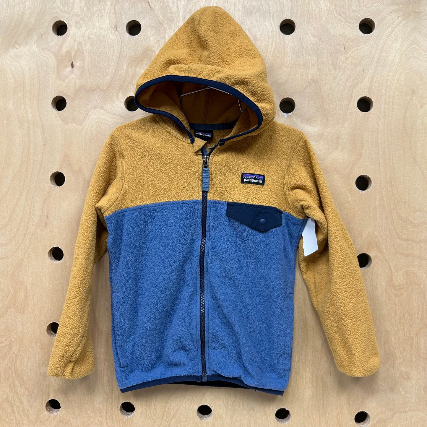 Micro D Snap T Jacket Blue & Camel