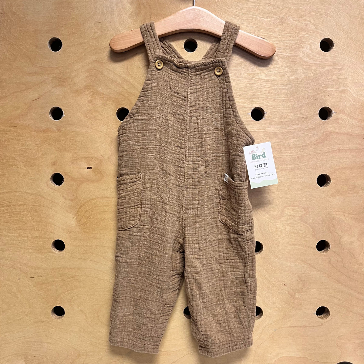 Brown Gauze Romper