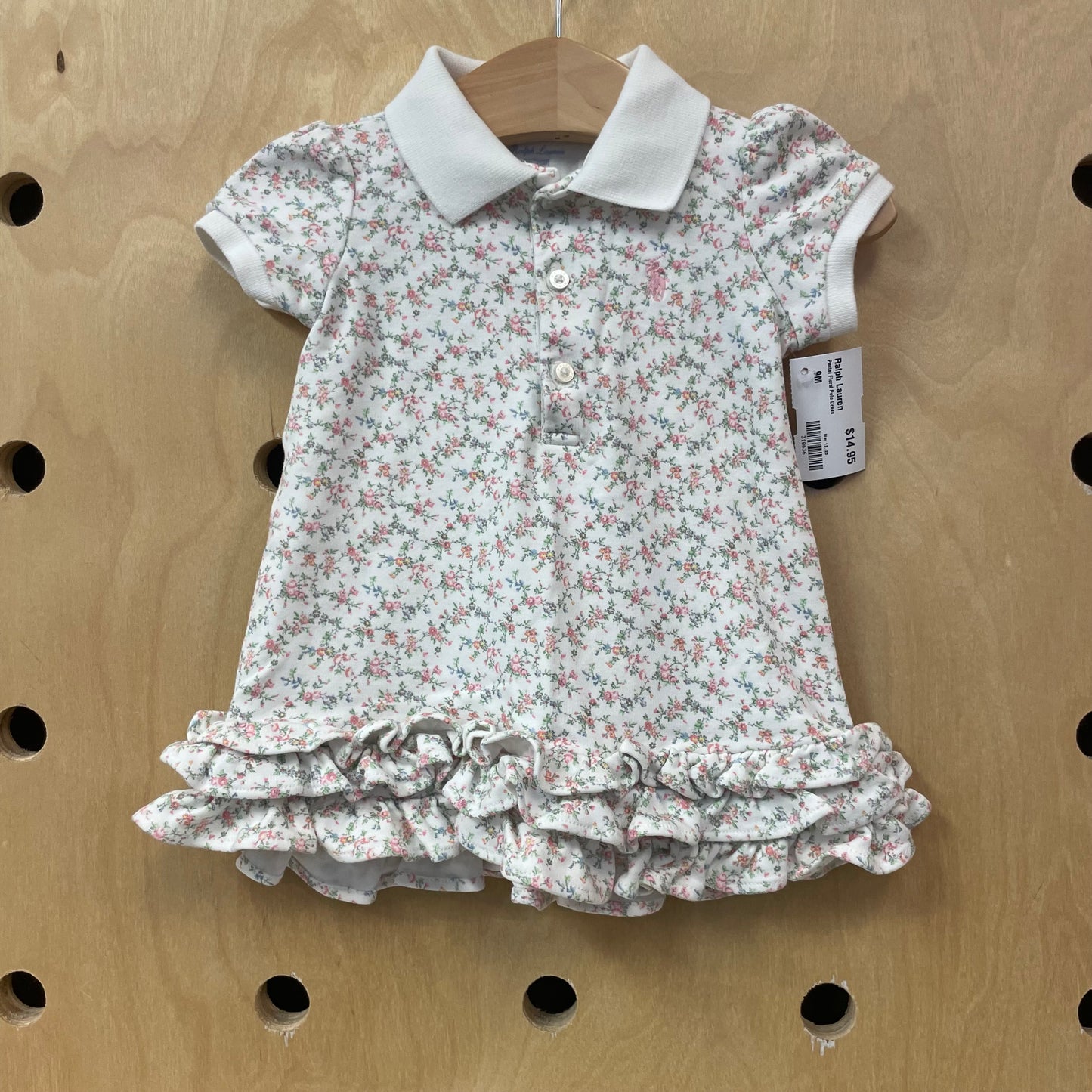 Pastel Floral Polo Dress