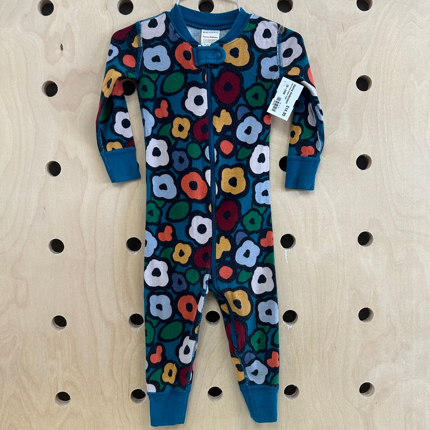 Blue Floral Organic Zippy