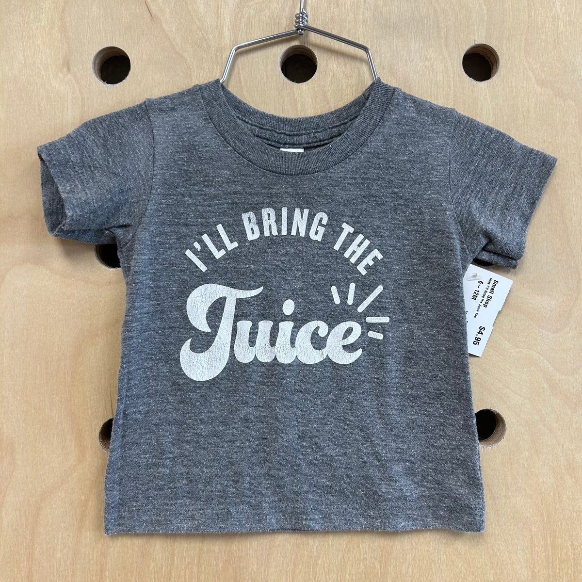 Grey I'll Bring the Juice Tee