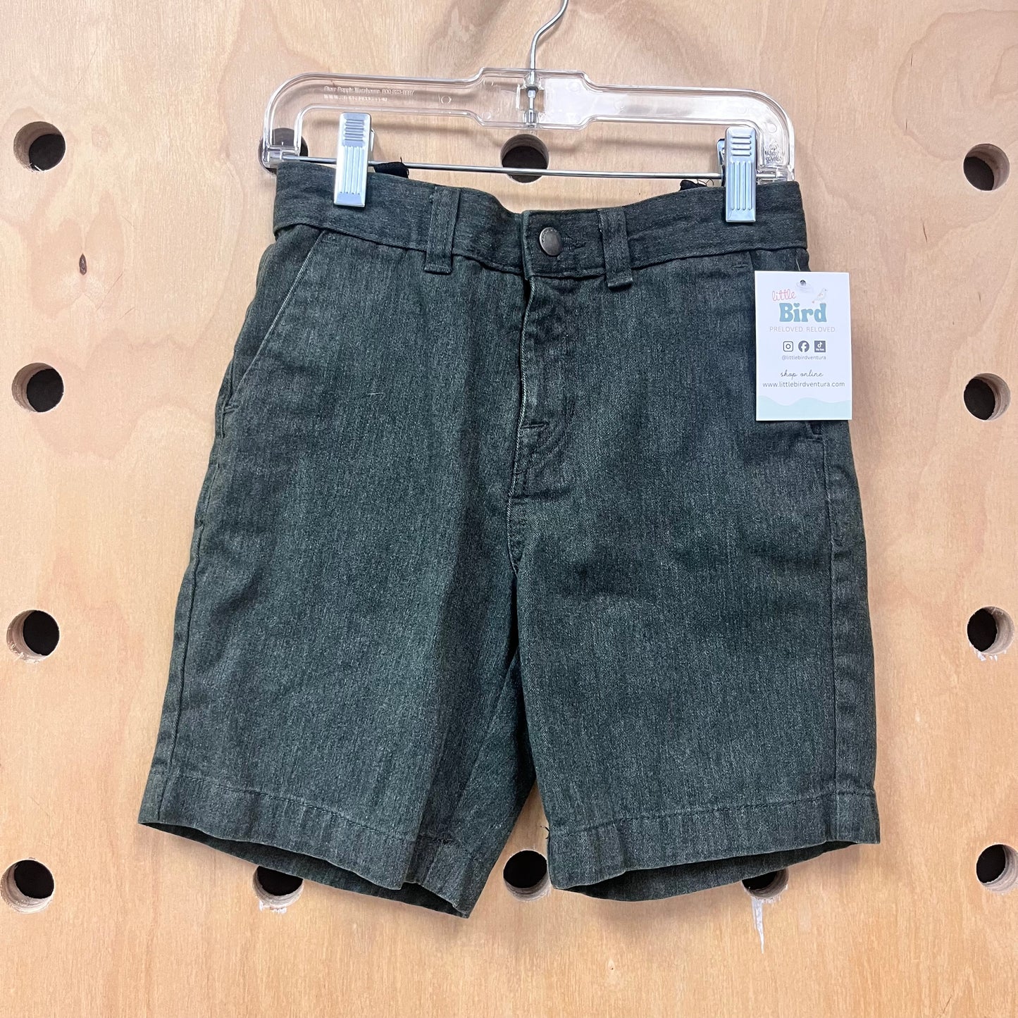 Heathered Deep Green Shorts