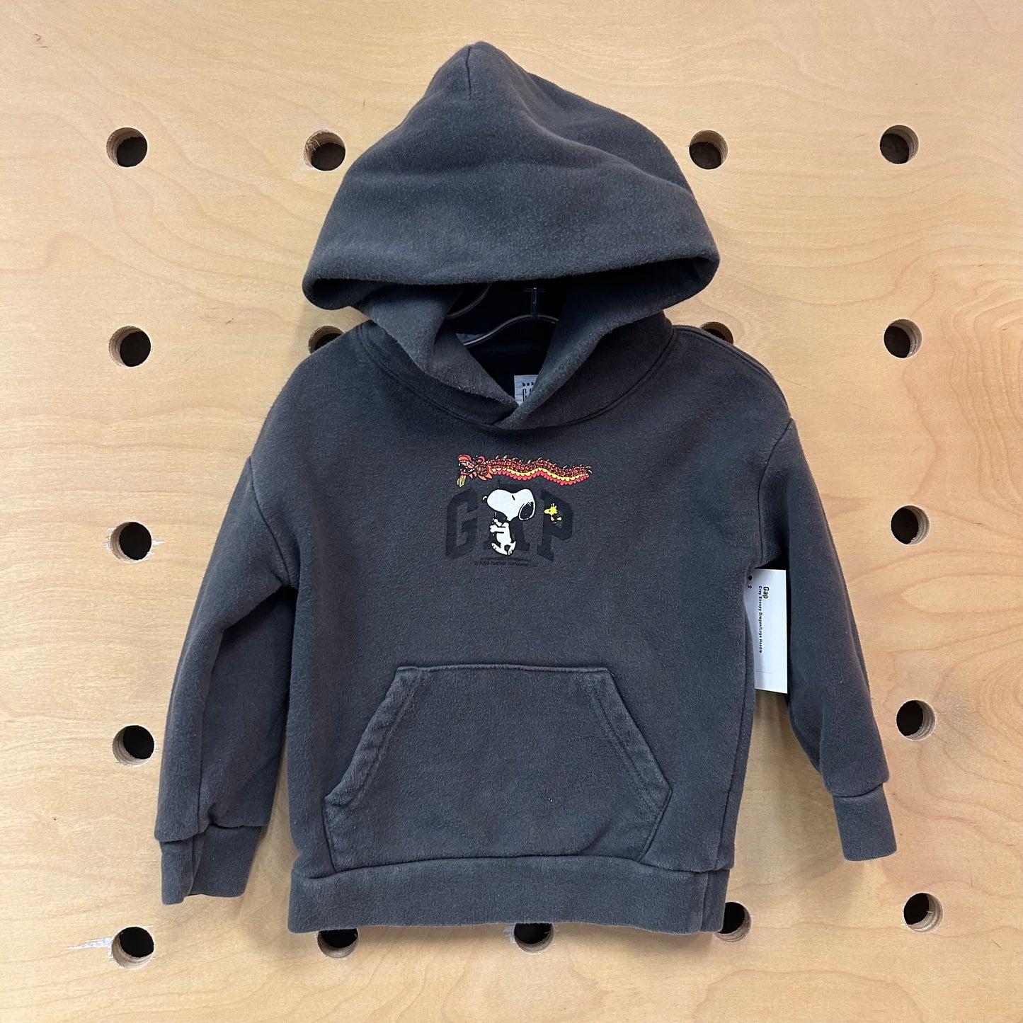 Grey Snoopy Dragon/Logo Hoodie
