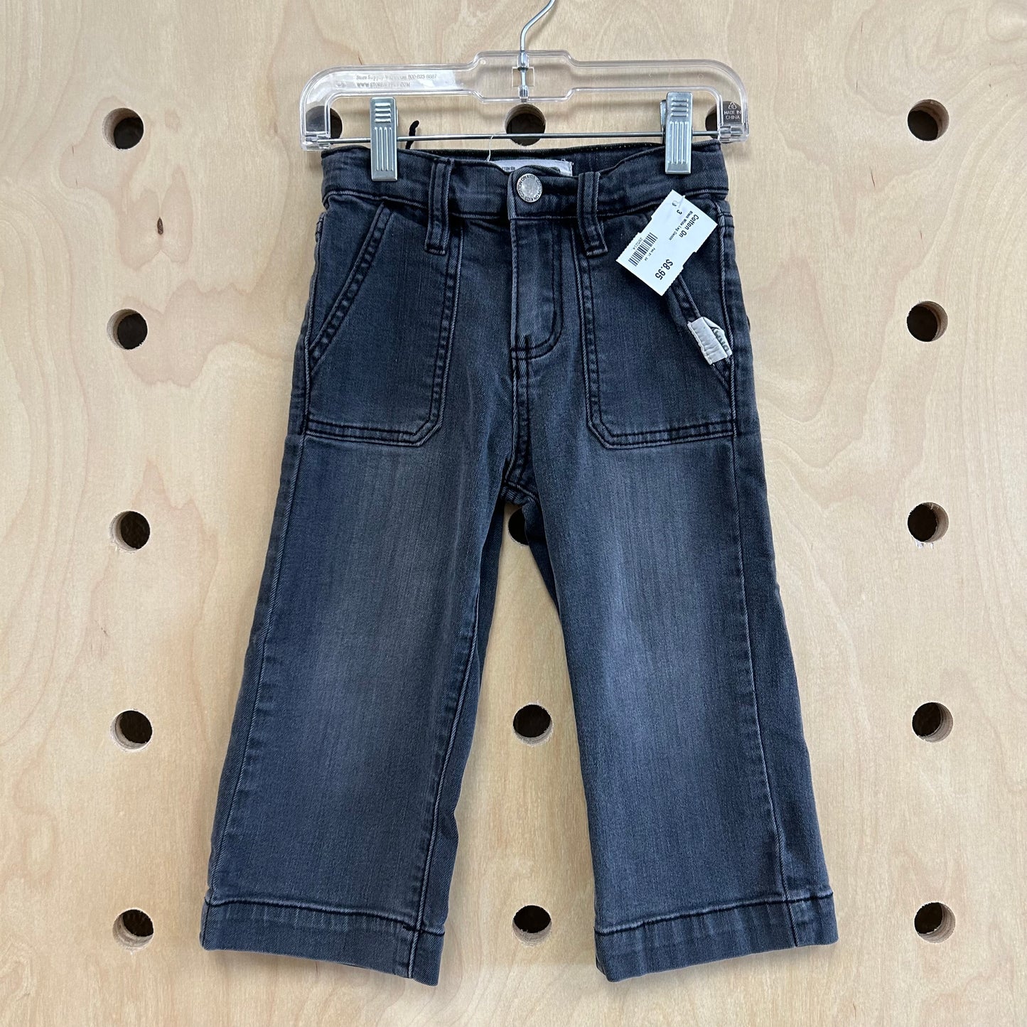 Black Wide Leg Denim