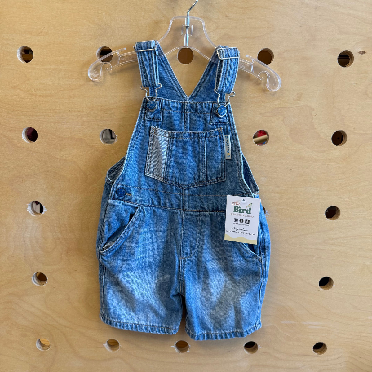Denim 'Nice Team' Shortalls