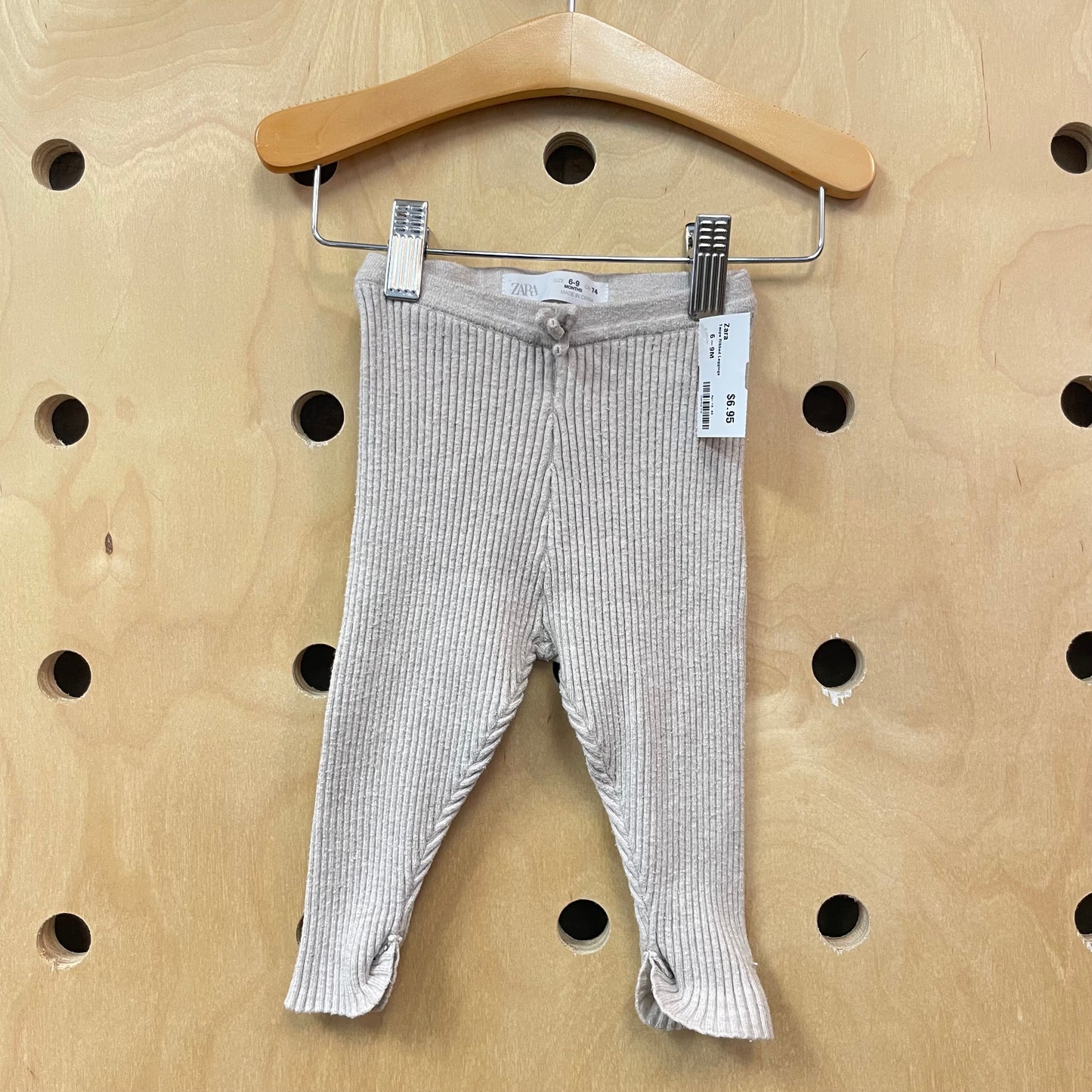 Taupe Ribbed Leggings