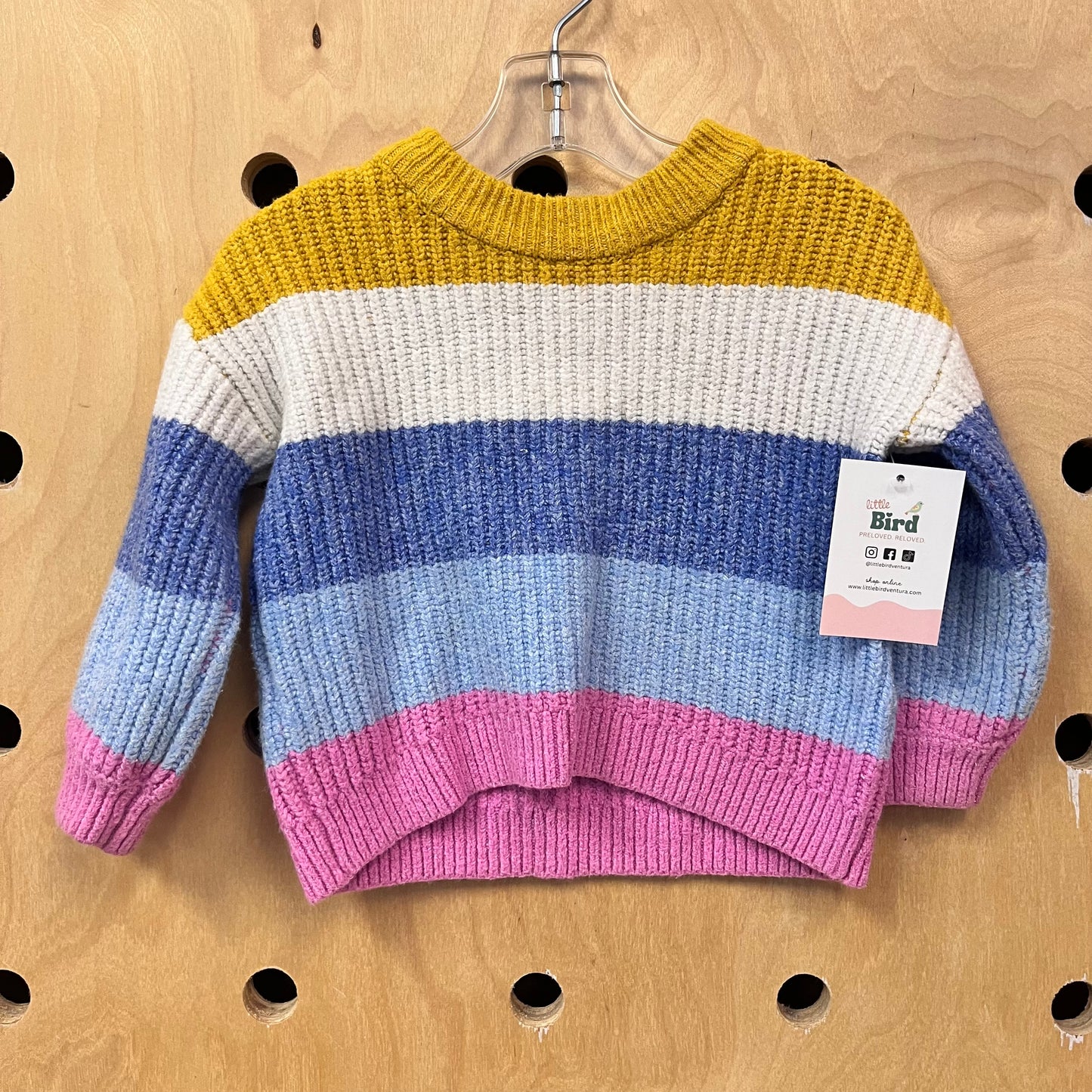 Yellow Colorblock Sweater