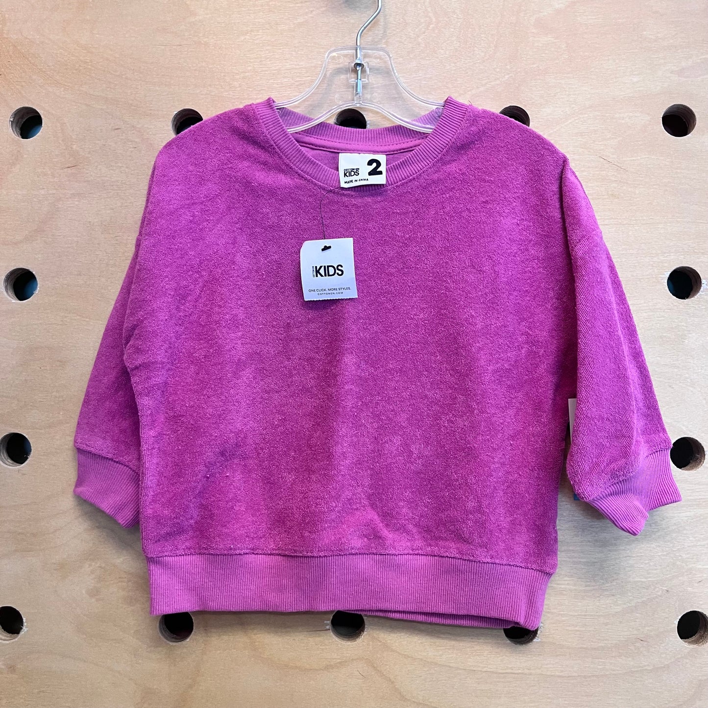 Pink Terry Pullover NEW!