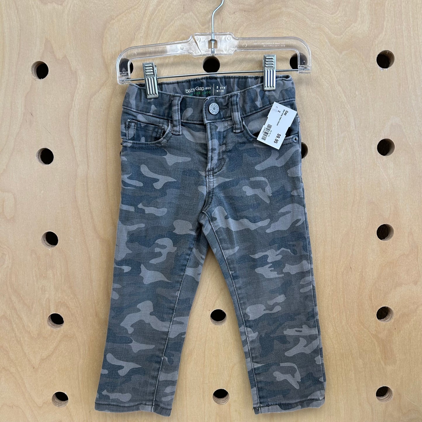 Slim Grey Camo Denim