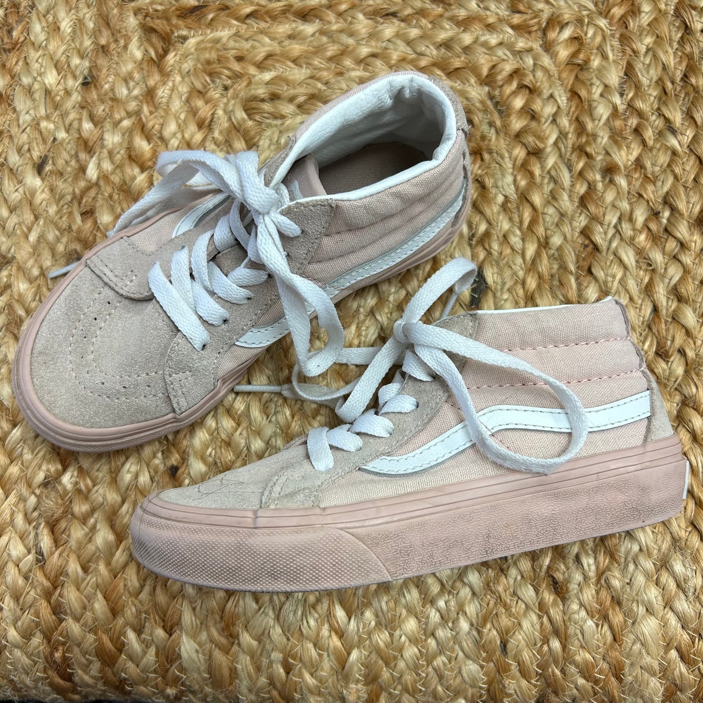 Pink & White Hi Tops