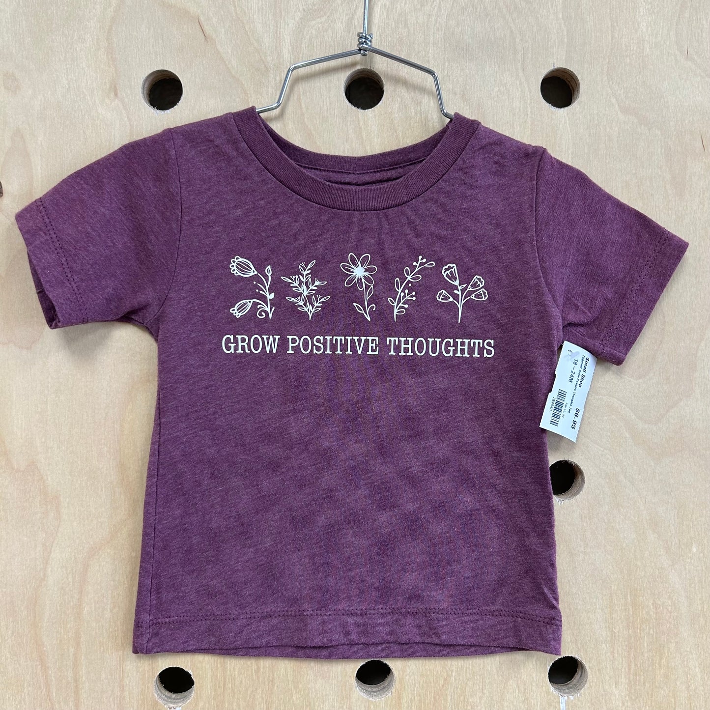 Eggplant Grow Positive Thoughts Tee
