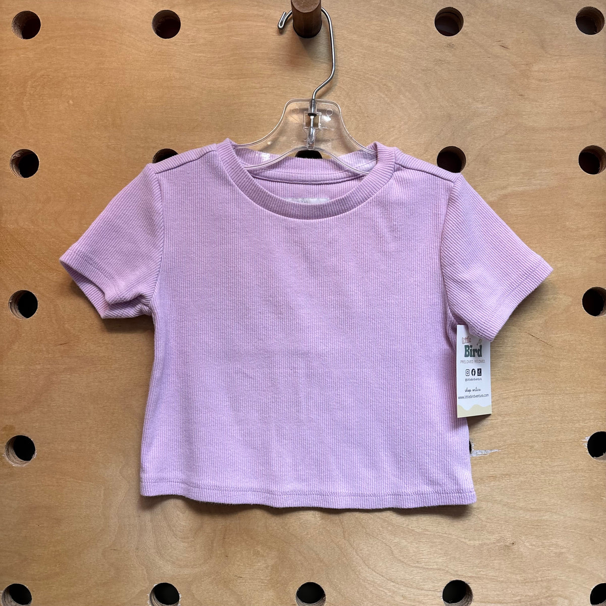 Lavender Ribbed Tee