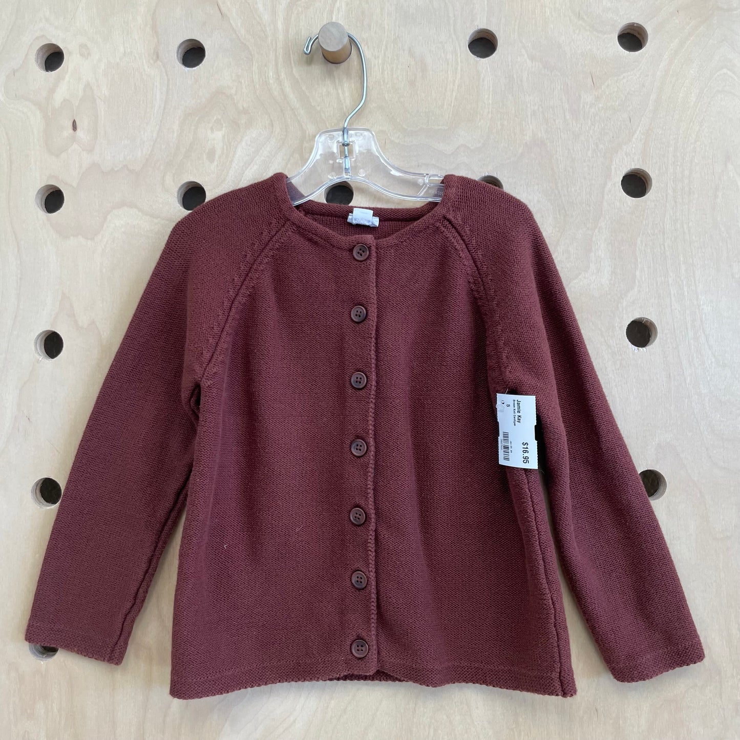 Brown Knit Cardigan