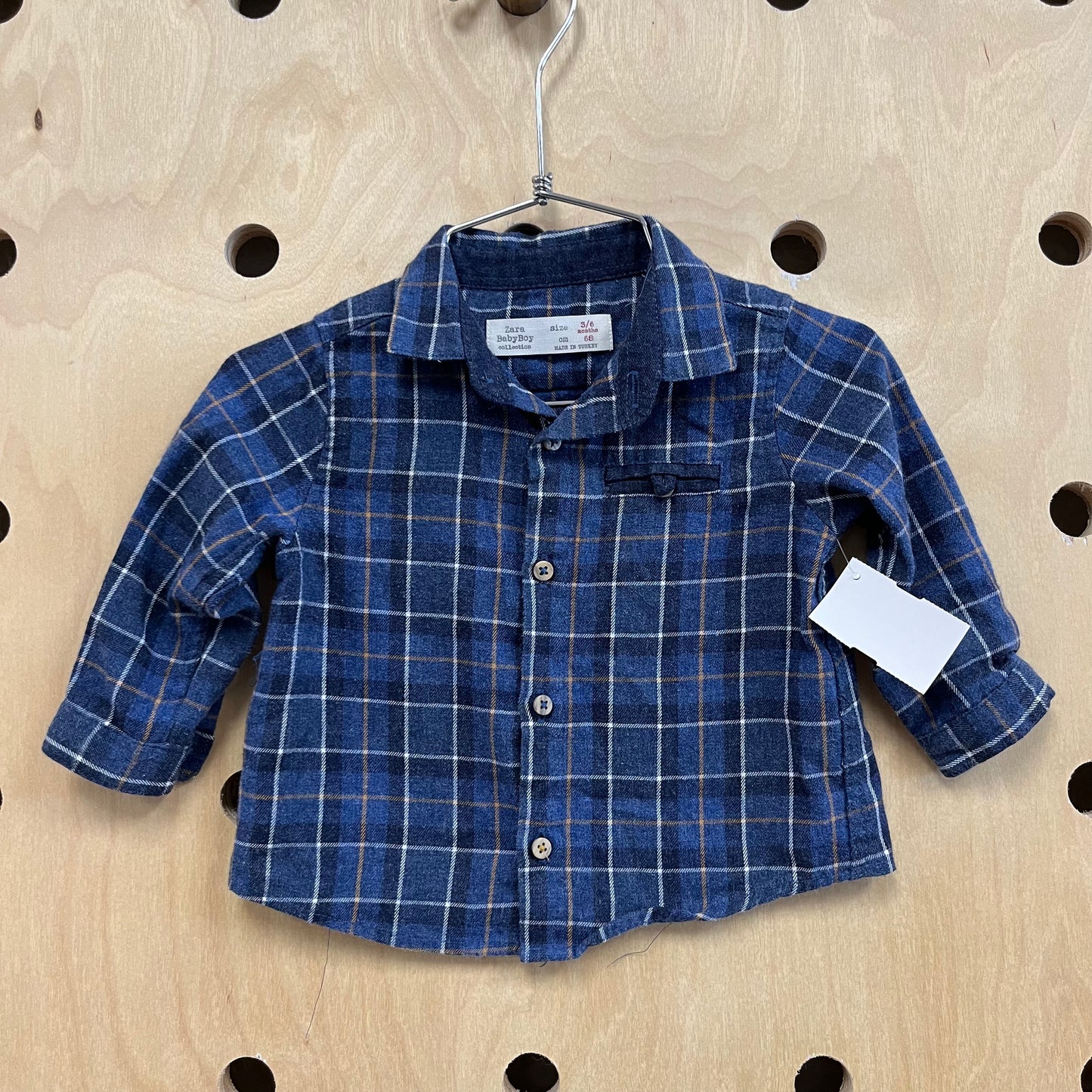 Blue+Tan Flannel
