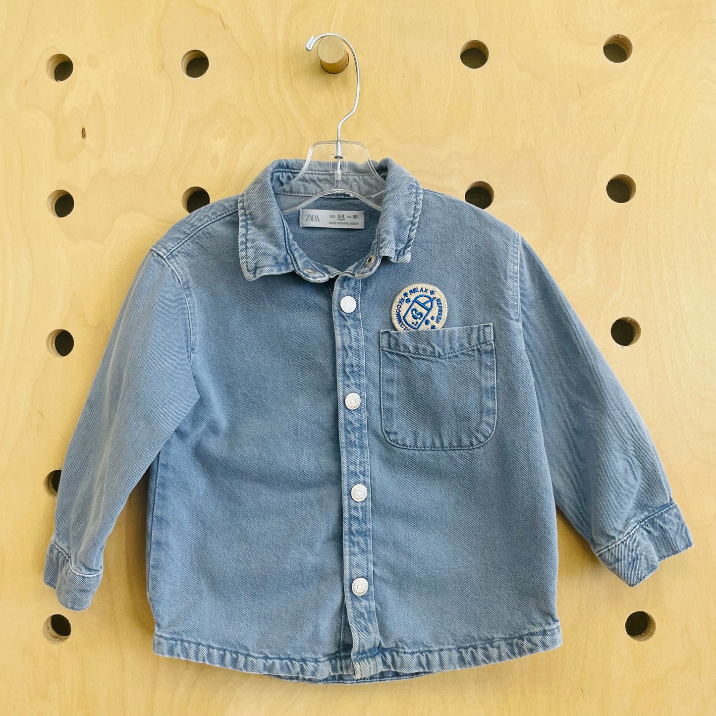 Blue Relax Refresh Snap Denim Button Up