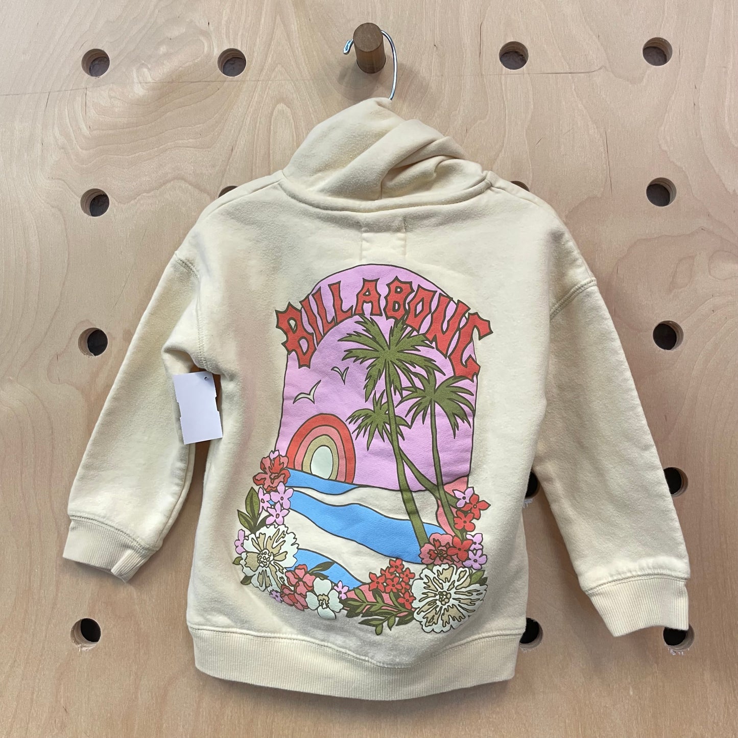 Yellow Palm Scene Hoodie Pullover