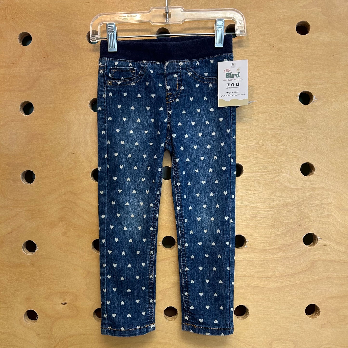 Soft Denim Heart Jeggings