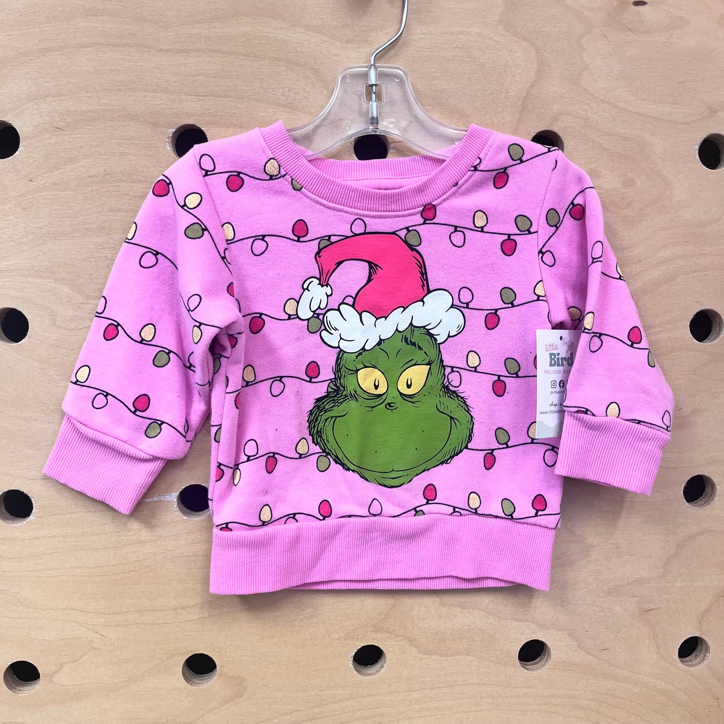 Pink Grinch/Lights Pullover