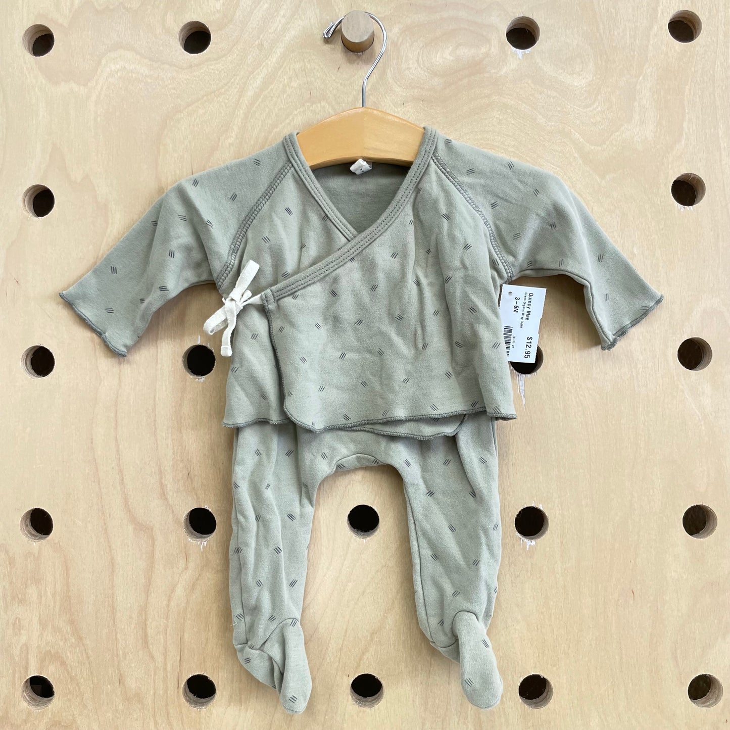 Green Organic Wrap Outfit
