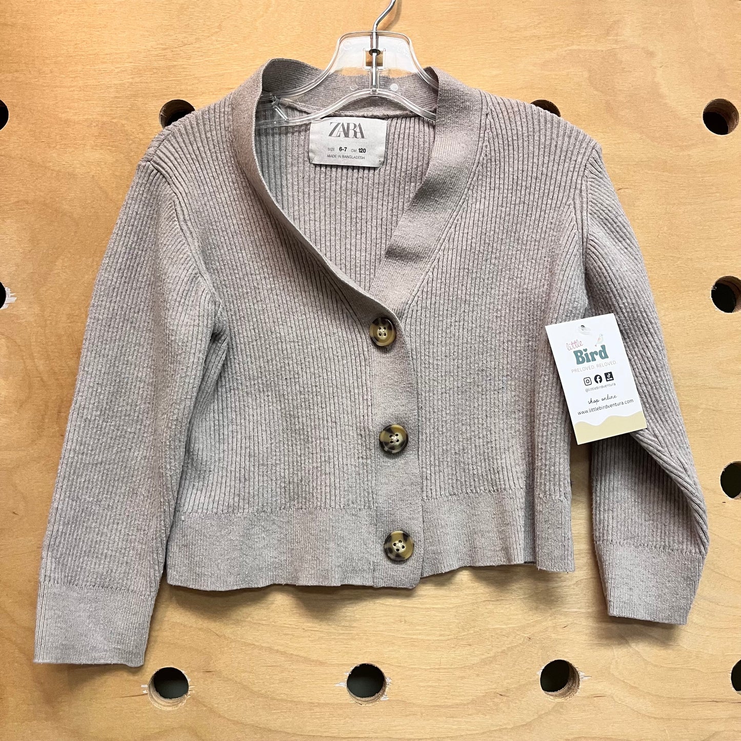 Grey Knit Cardigan