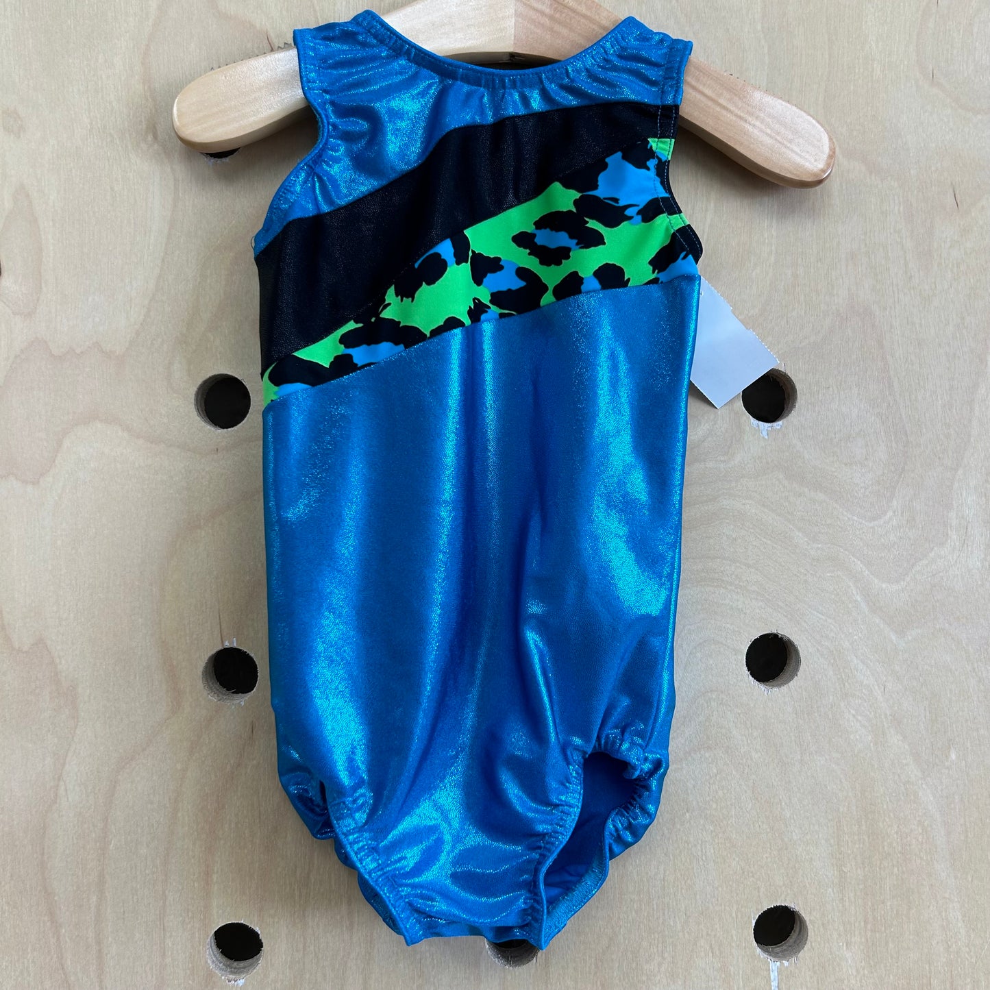 Turquoise Sparkle + Camo Leotard