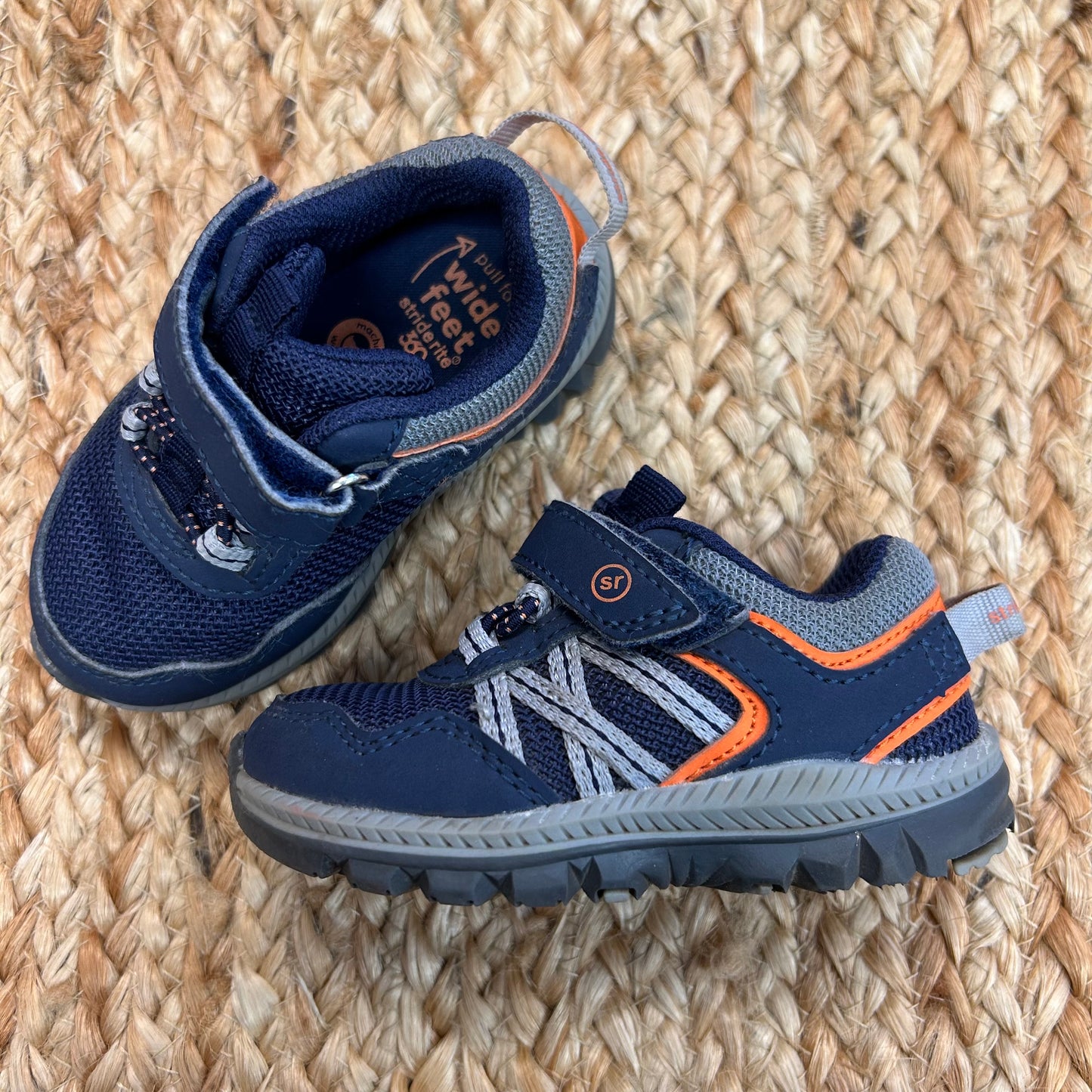 Blue Velcro Sneakers