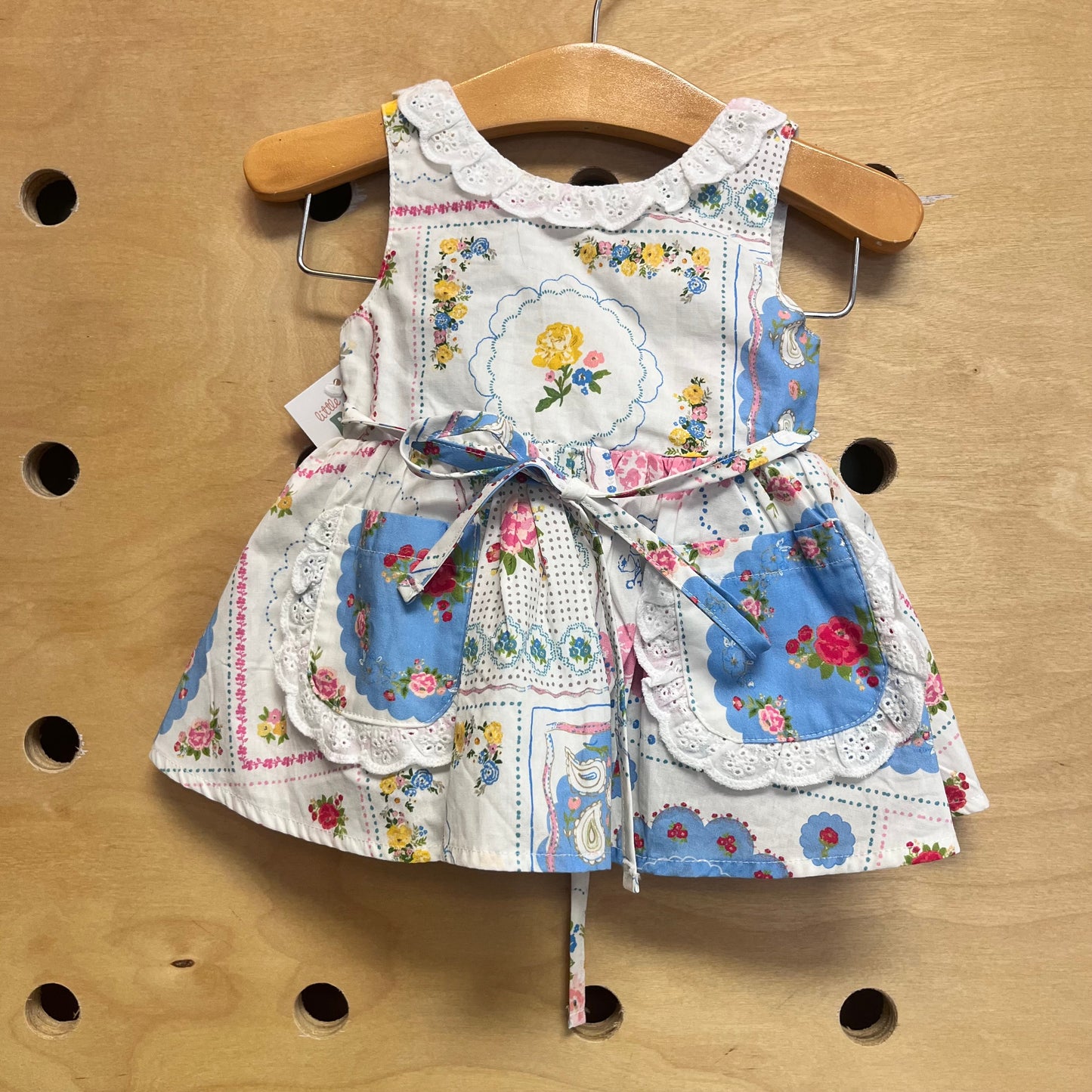 Blue & White Floral Paisley Dress NEW!