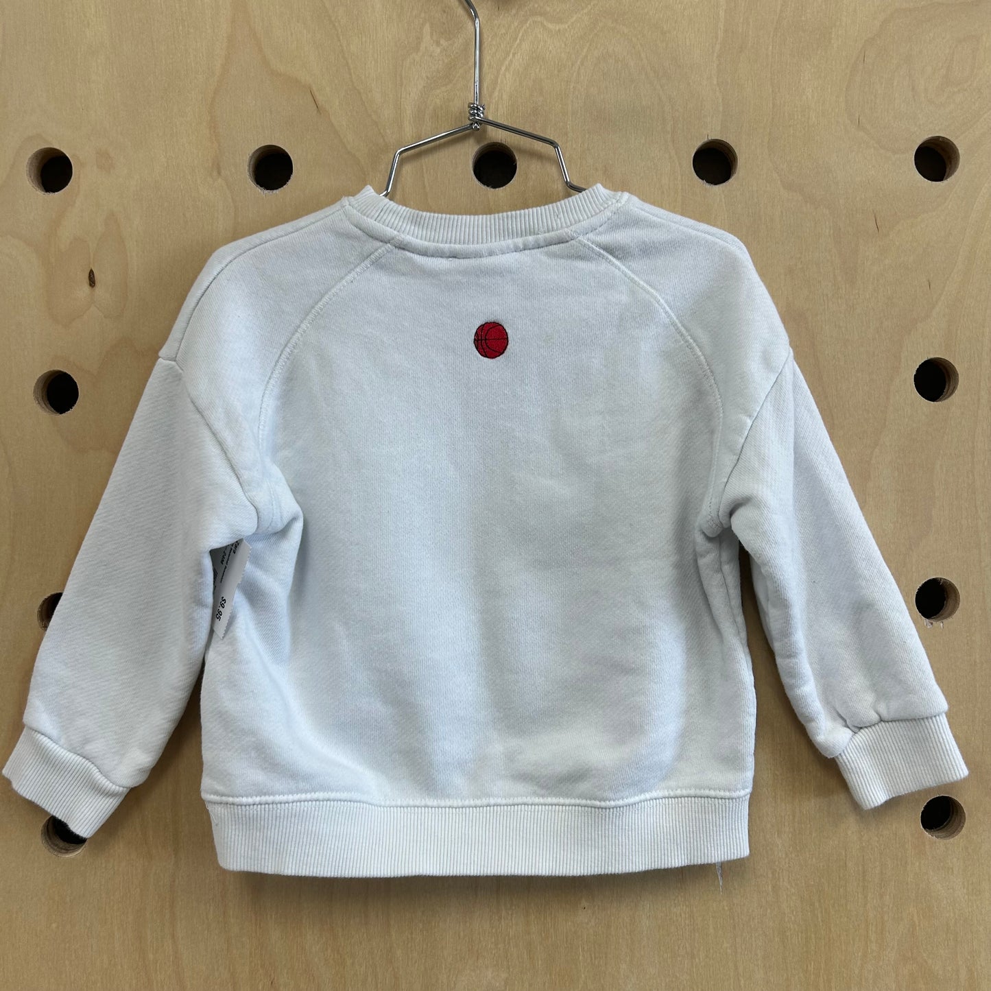 White Basketball Sweatshirt