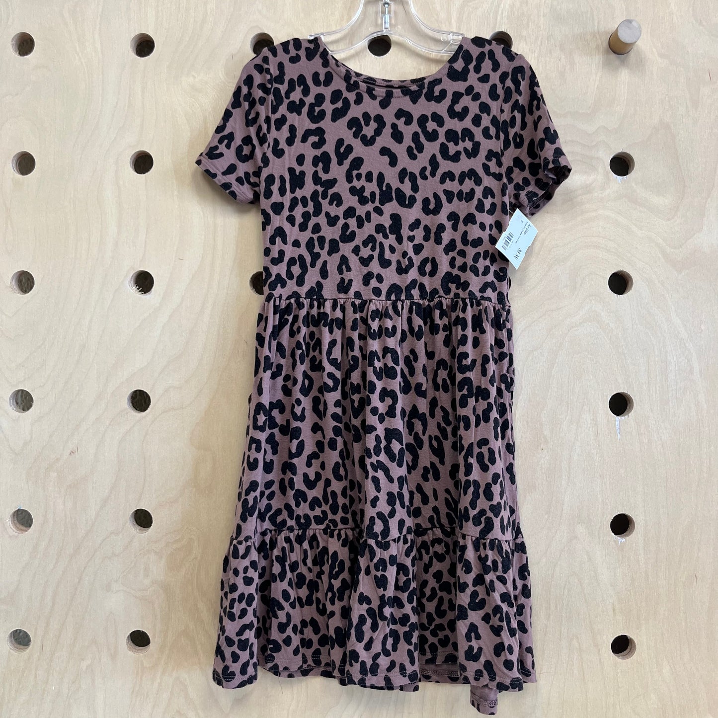 Brown Soft Cheetah Print Dress