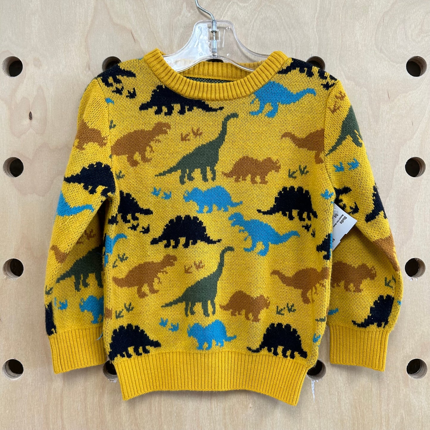 Mustard Dino Sweater