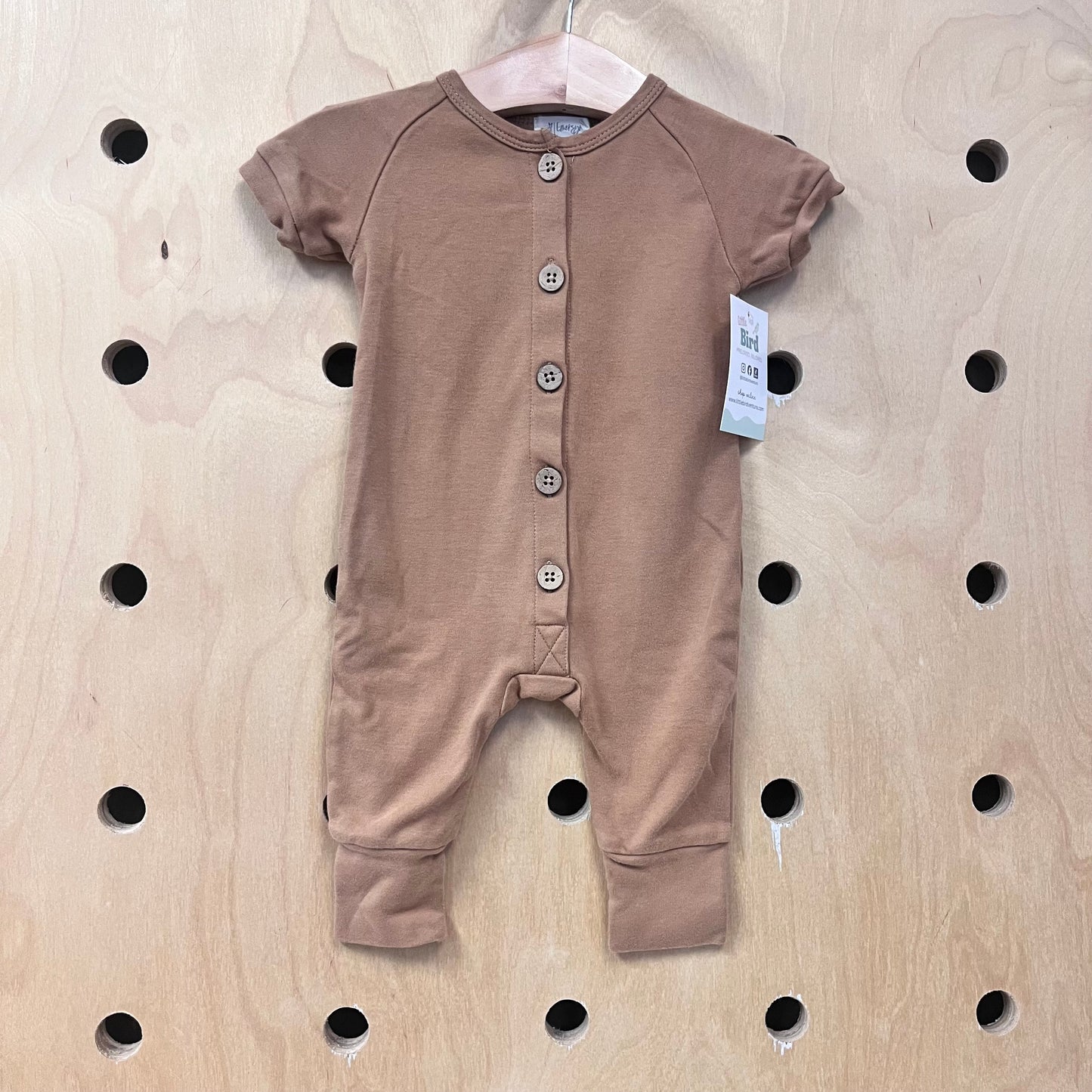 Tawny Organic Cotton Button Romper