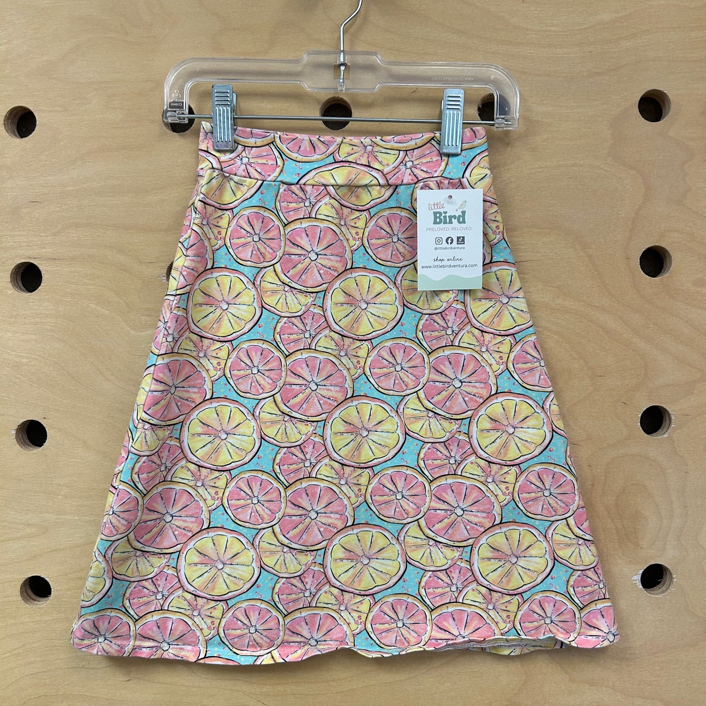 Teal & Pink Lemons Skirt