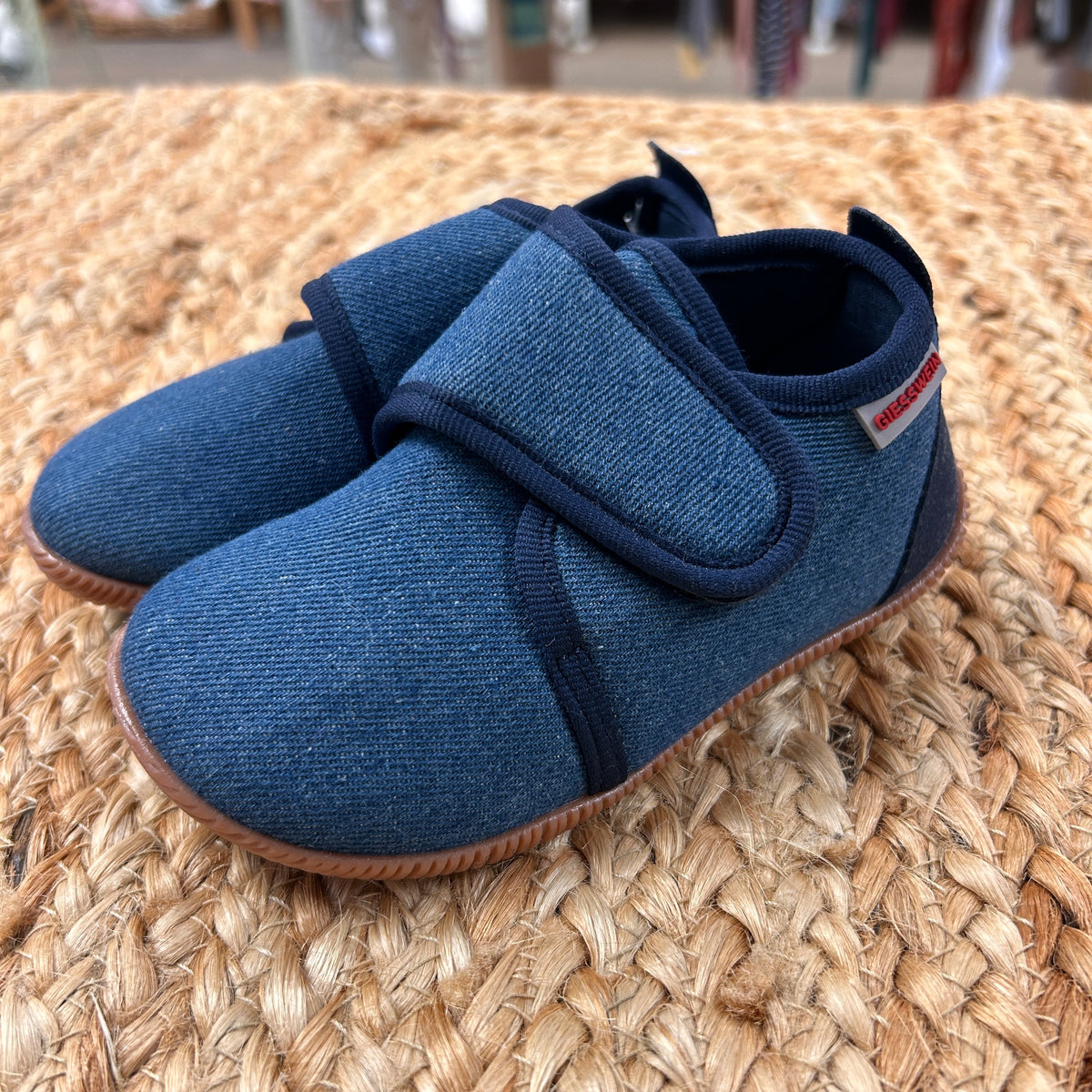 Blue Slim Fit Velcro Shoes