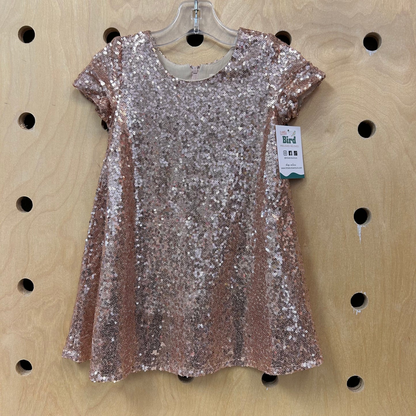 Pink Sequins Dress